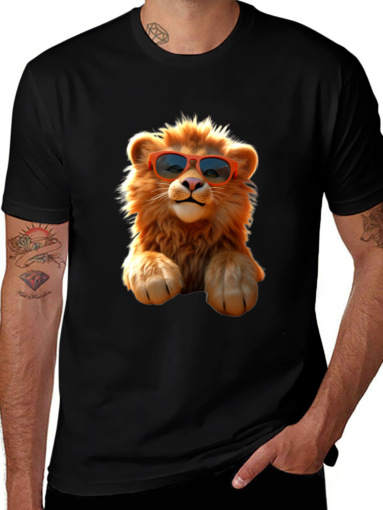 Variant 21 of Cool Lion Graphic Tee