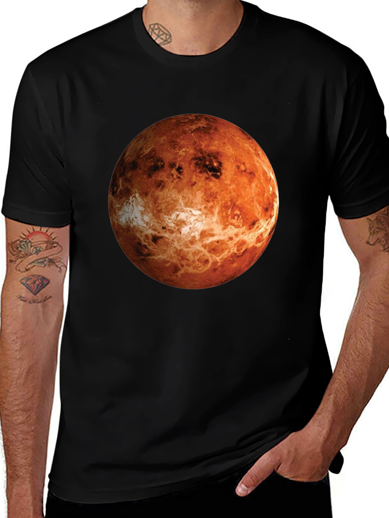 Venus Planet Graphic T-Shirt - Space Lover Tee
