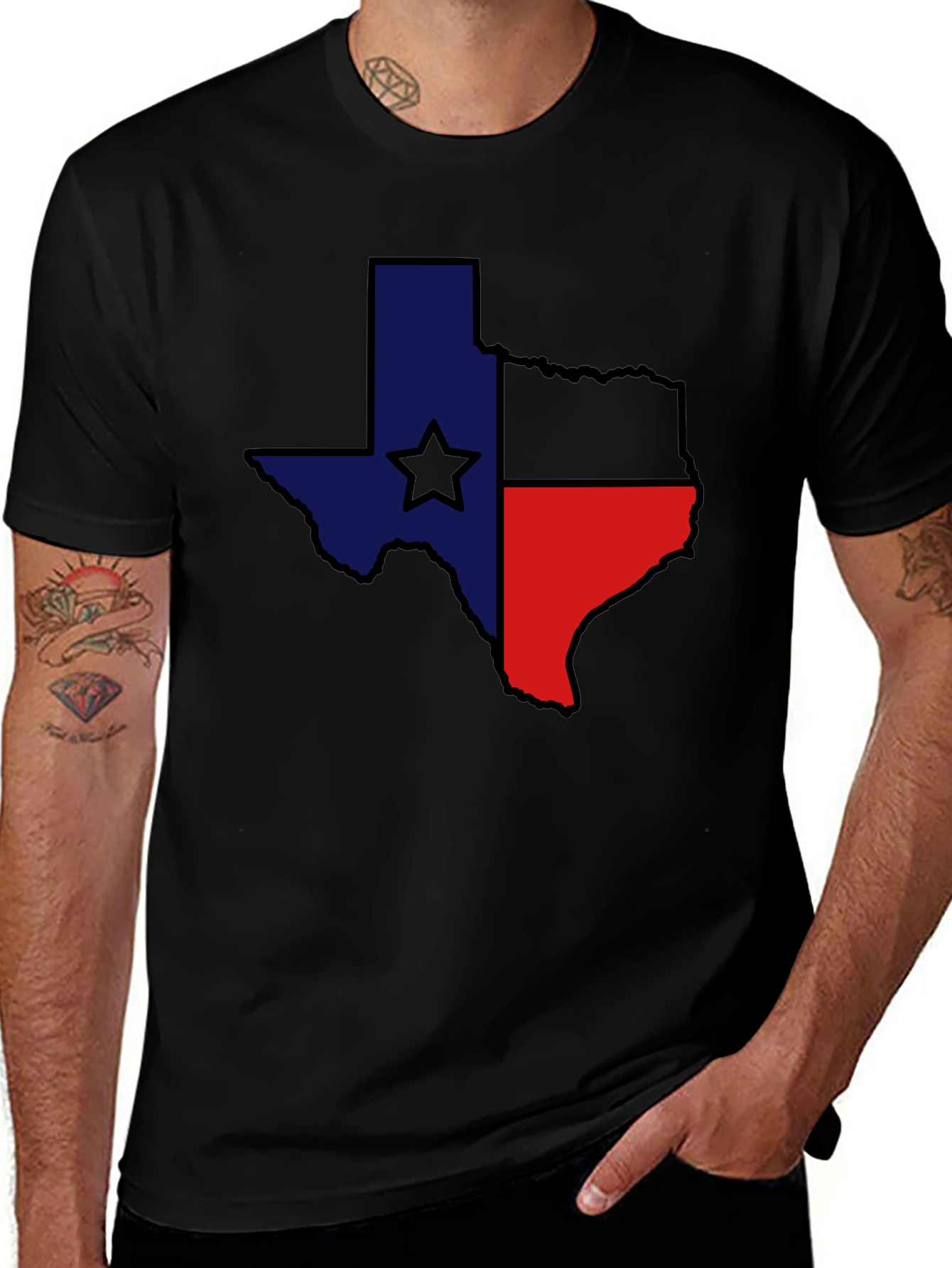 Texas Flag Graphic T-Shirt Lone Star State Pride