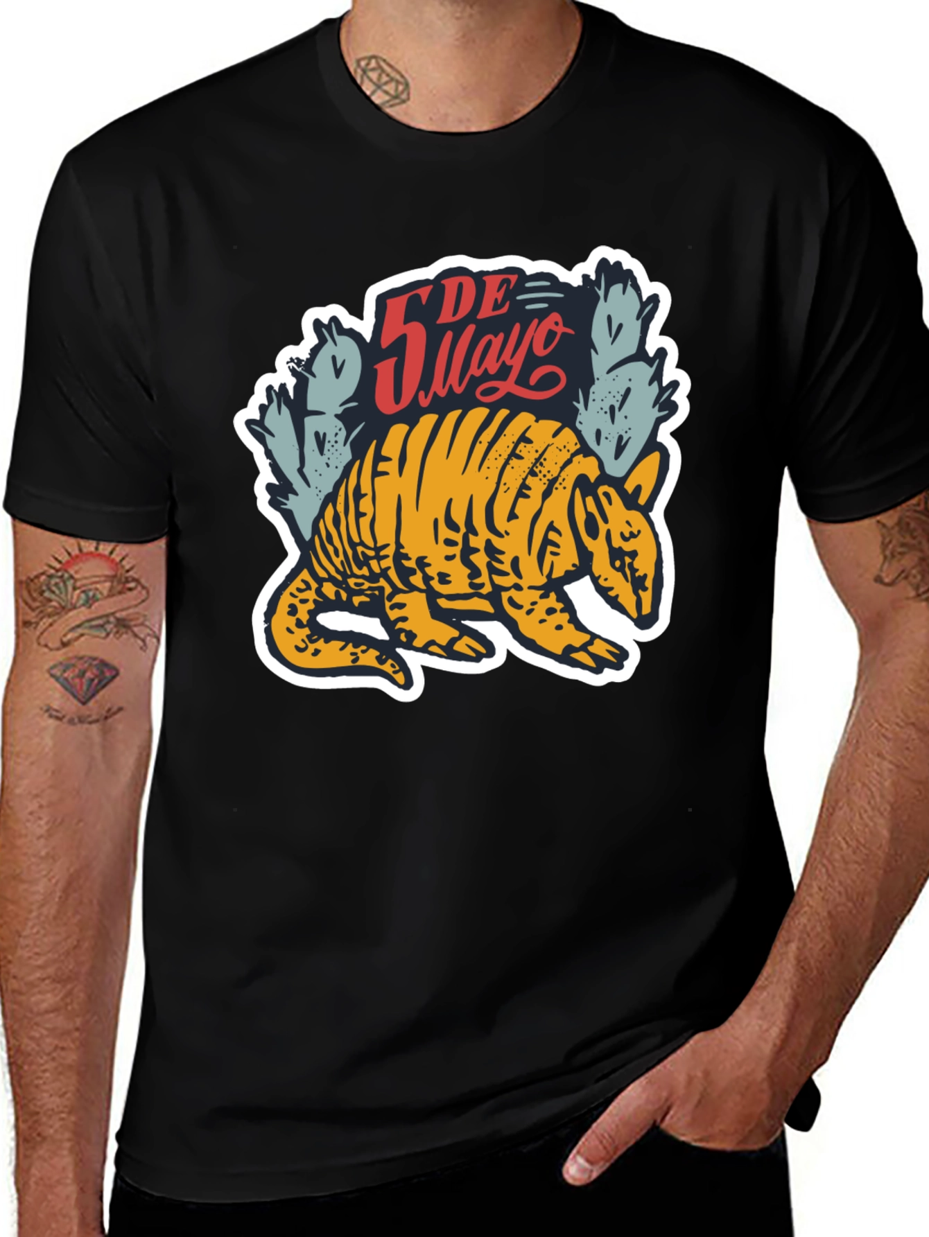 Variant 28 of Cinco De Mayo Armadillo Graphic T-Shirt