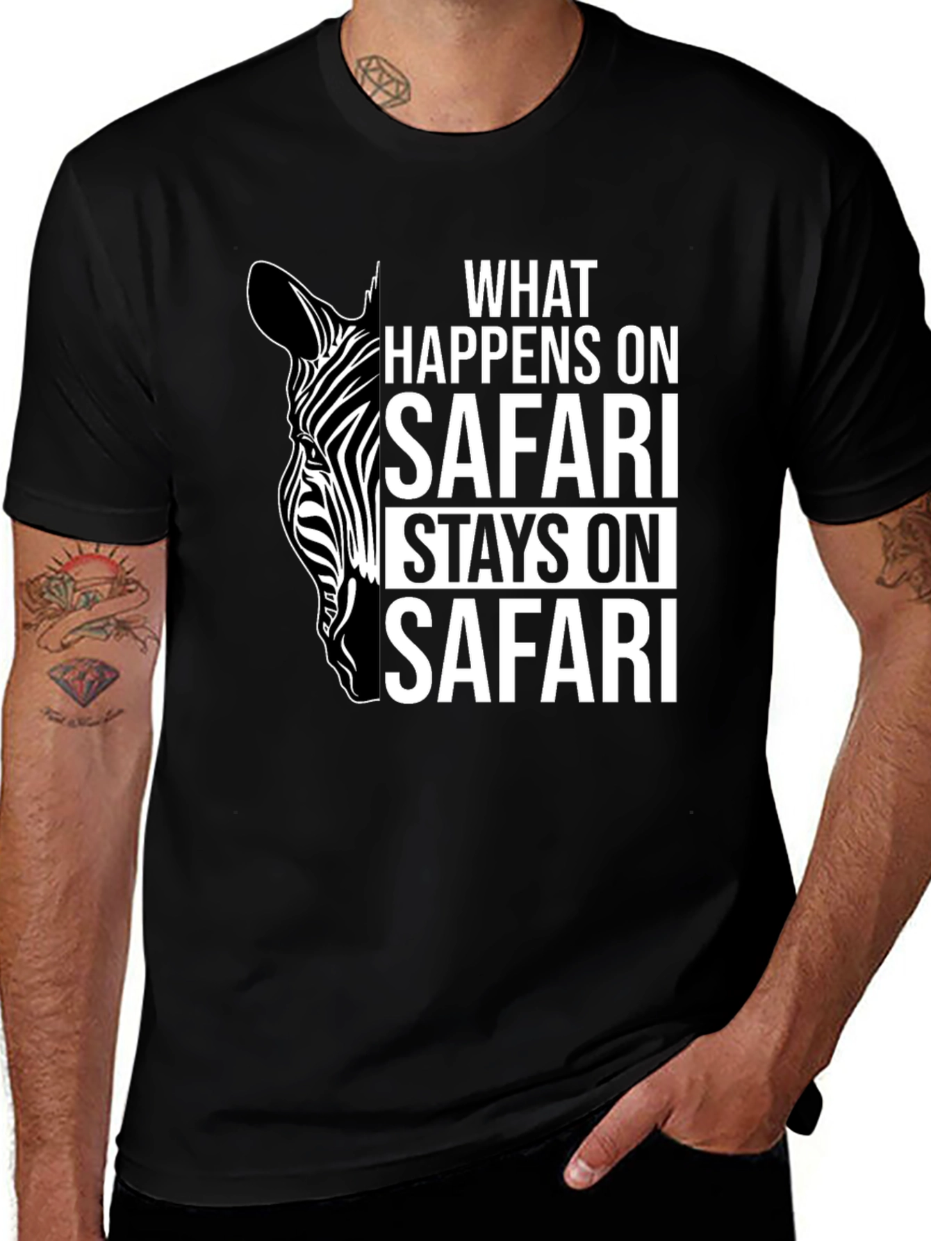 Variant 13 of Safari Adventure T-Shirt - "What Happens on Safari..."