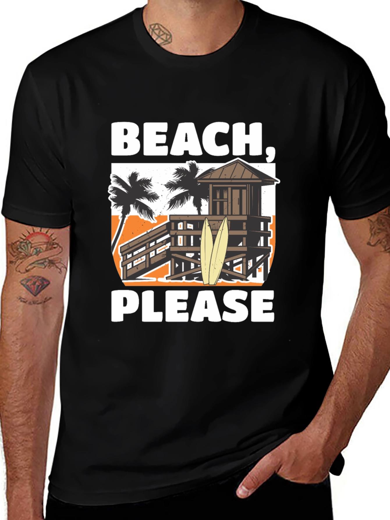 Variant 6 of Beach, Please T-Shirt - Summer Vacation Apparel