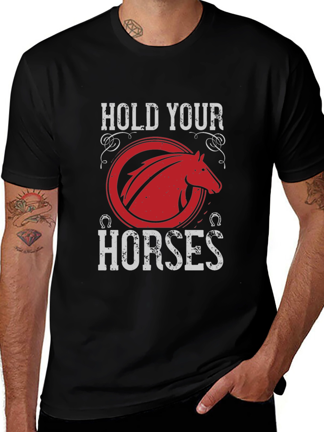 Variant 4 of Hold Your Horses Graphic T-Shirt