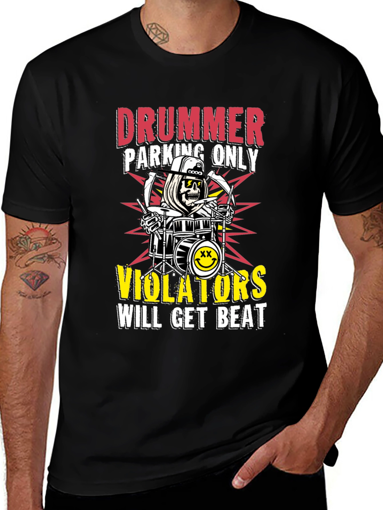 Variant 6 of Drummer Parking Only Graphic T-Shirt