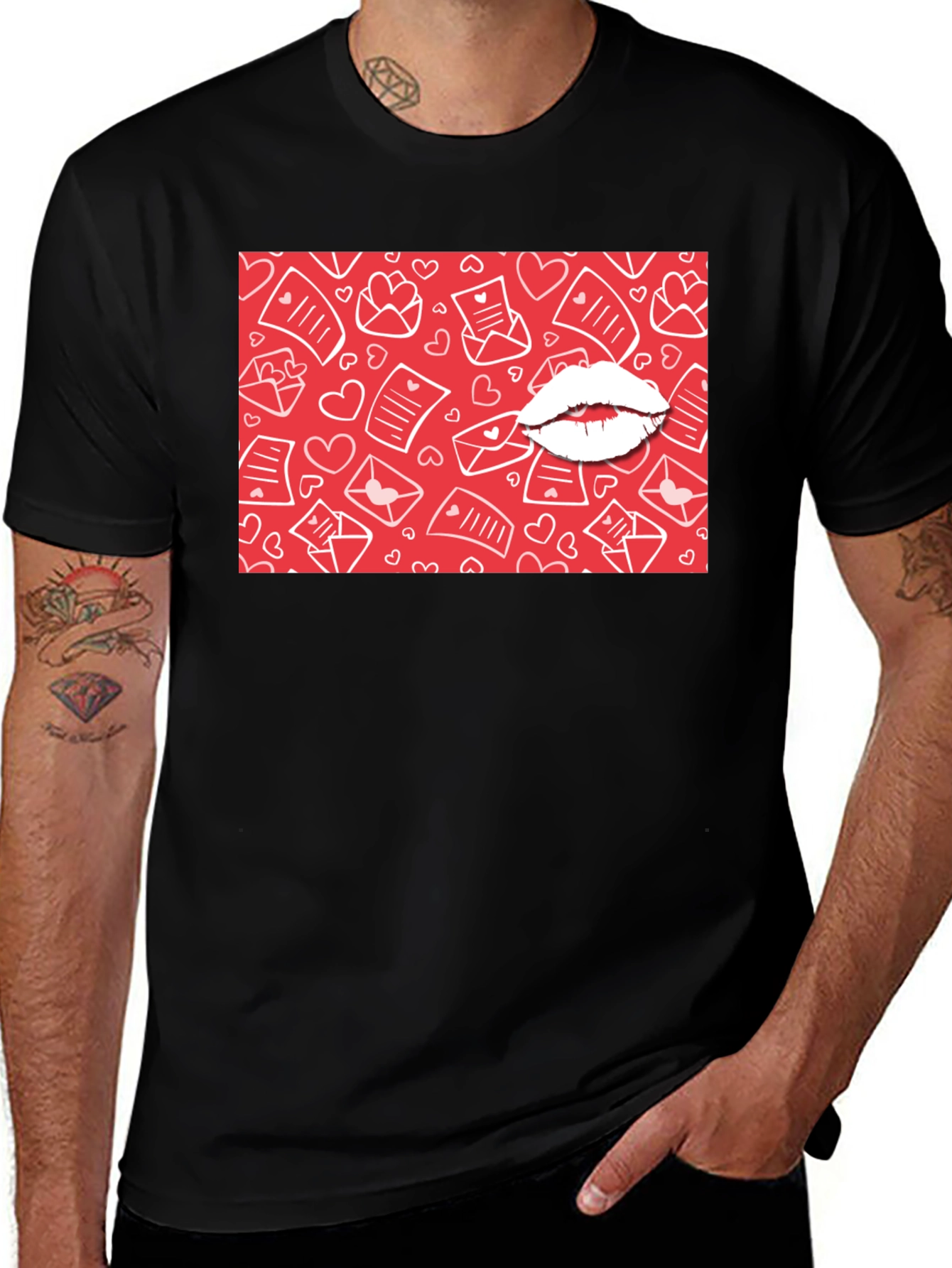 Variant 23 of Love Letter Kiss T-Shirt