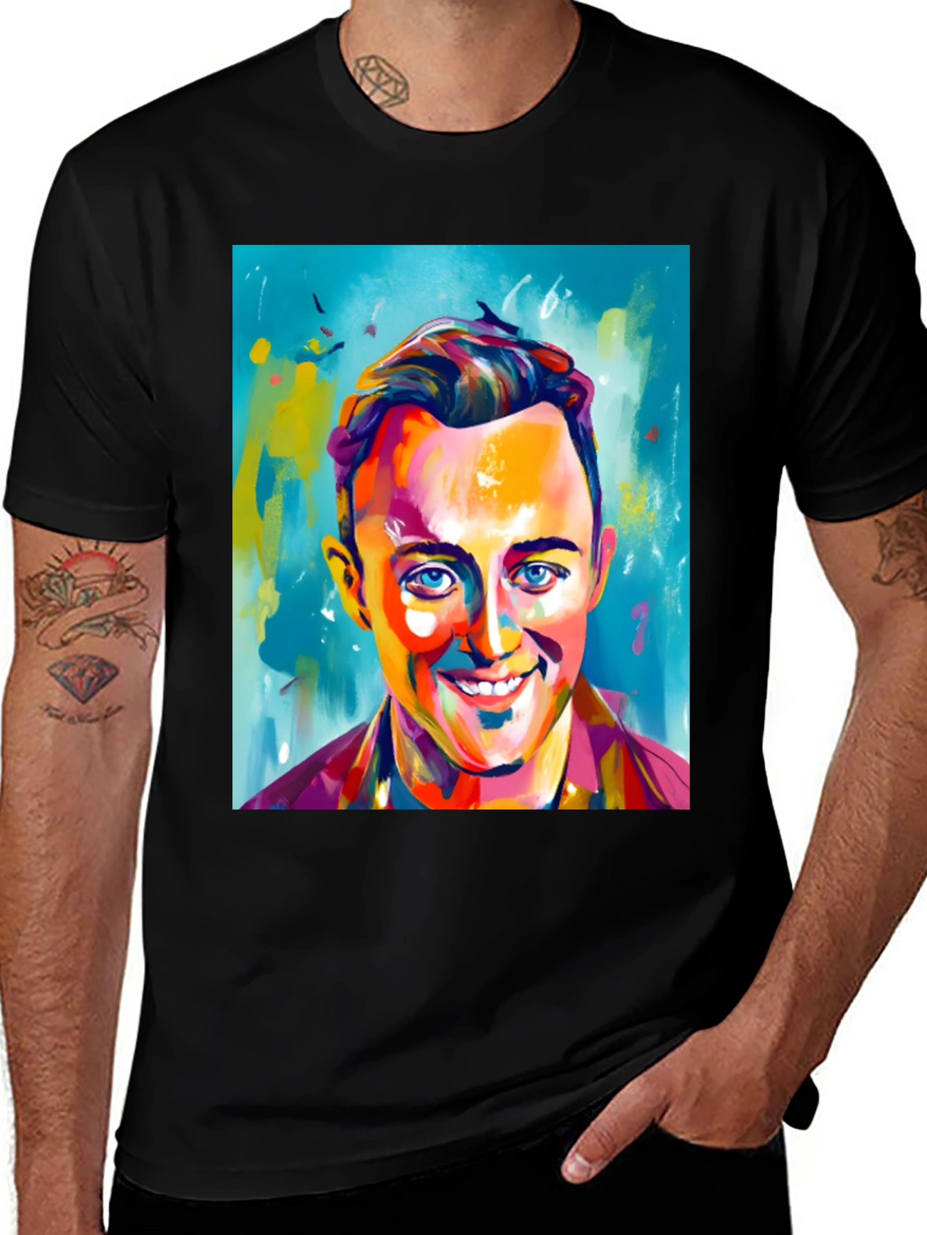 Variant 12 of Colorful Portrait T-Shirt