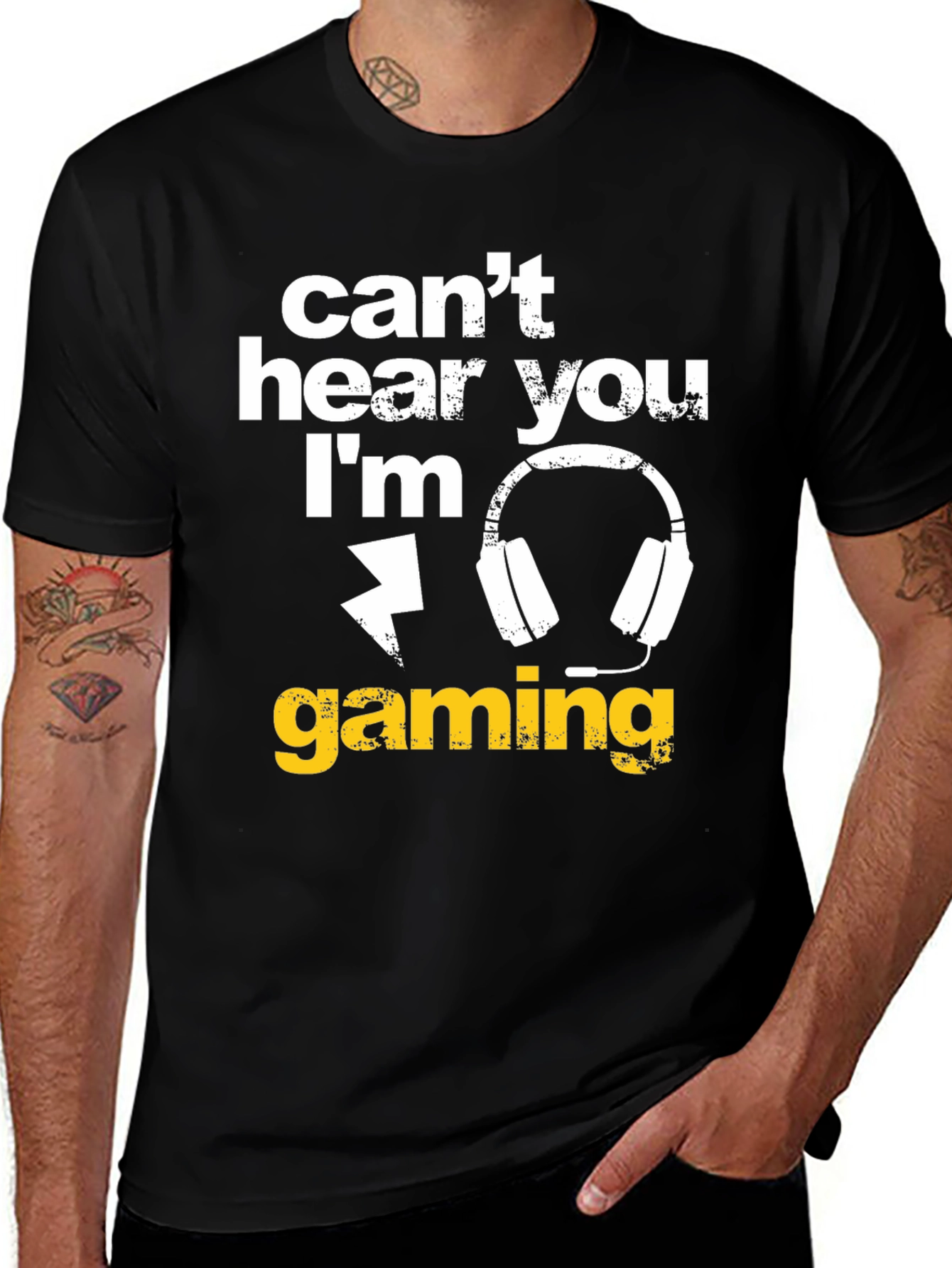 Variant 19 of Can't Hear You I'm Gaming T-Shirt