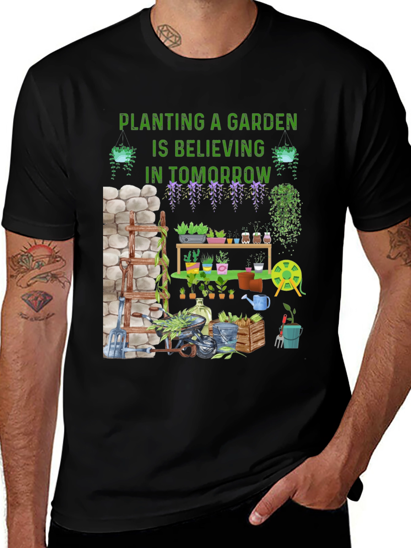 Variant 22 of Gardening Belief T-Shirt - Tomorrow's Garden Today!