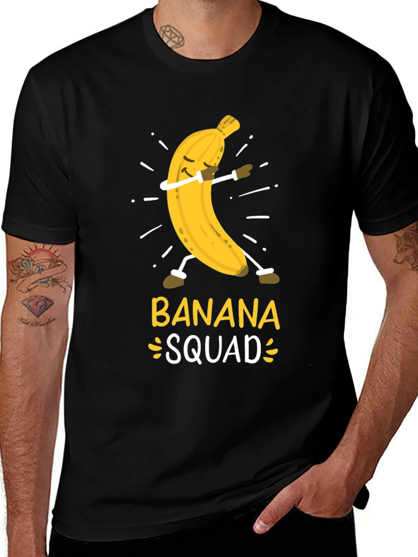 Variant 20 of Banana Squad T-Shirt - Funny Dabbing Fruit Tee