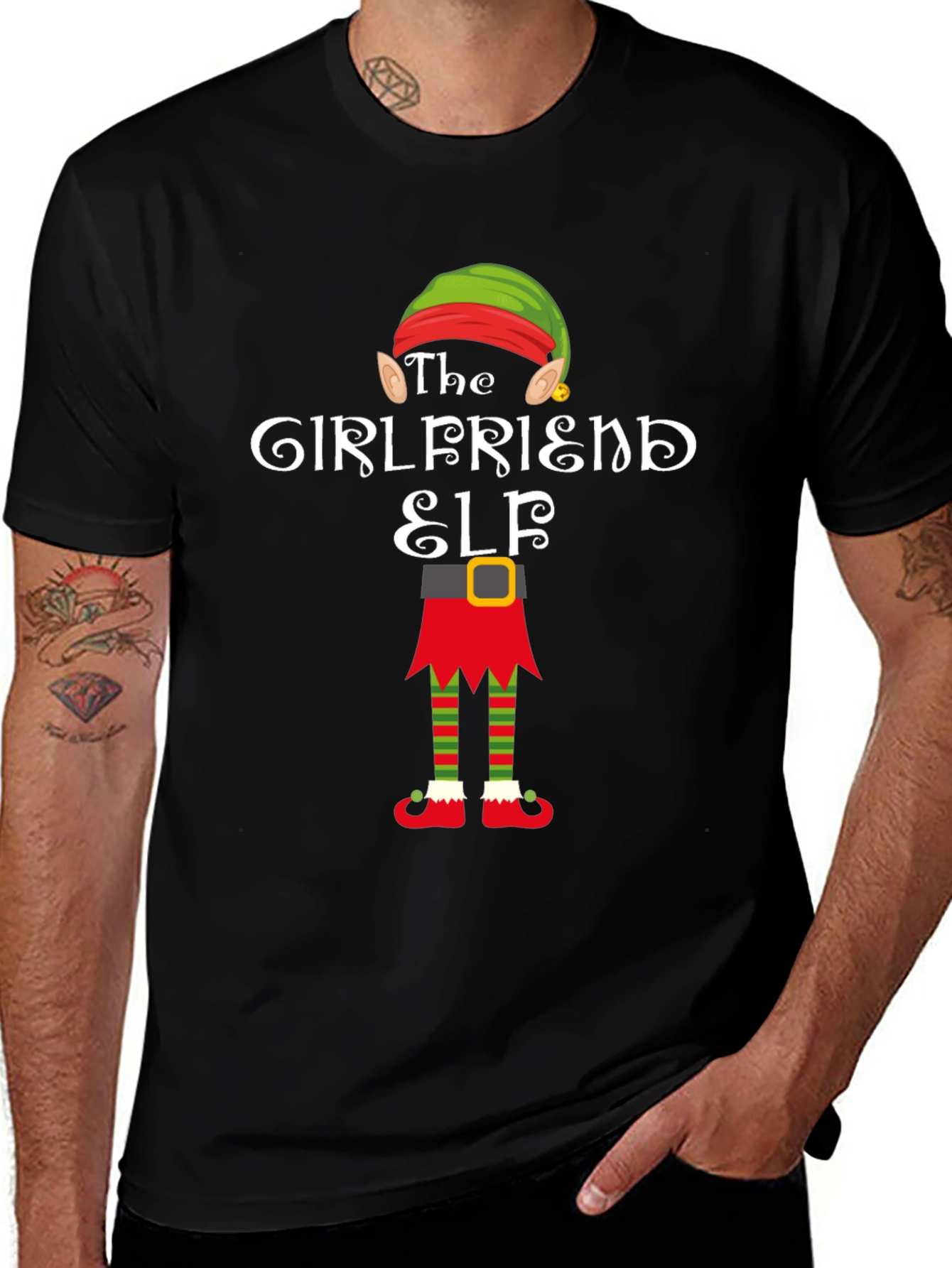 The Girlfriend Elf Christmas T-Shirt