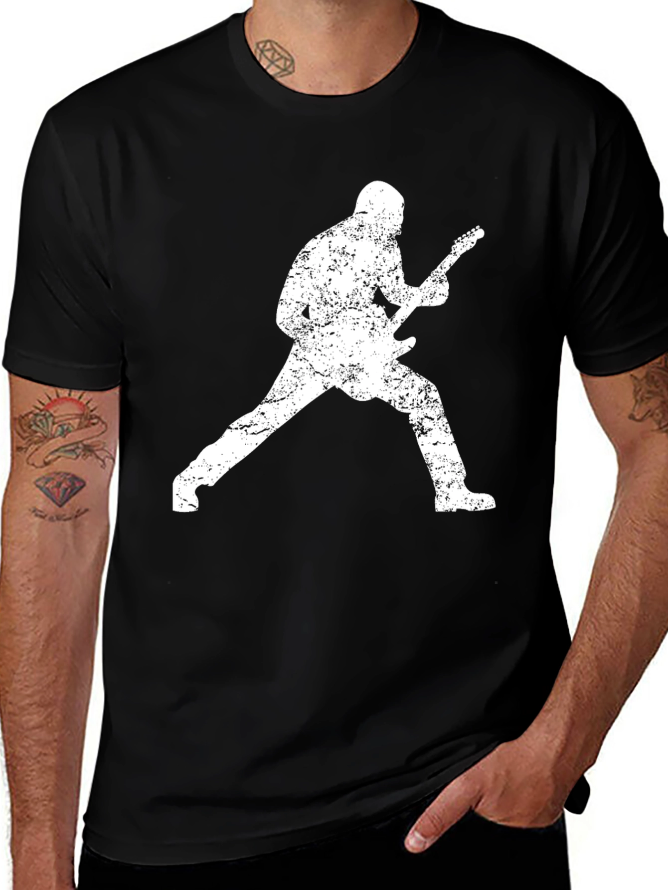 Variant 5 of Rockstar Guitar Player Graphic T-Shirt