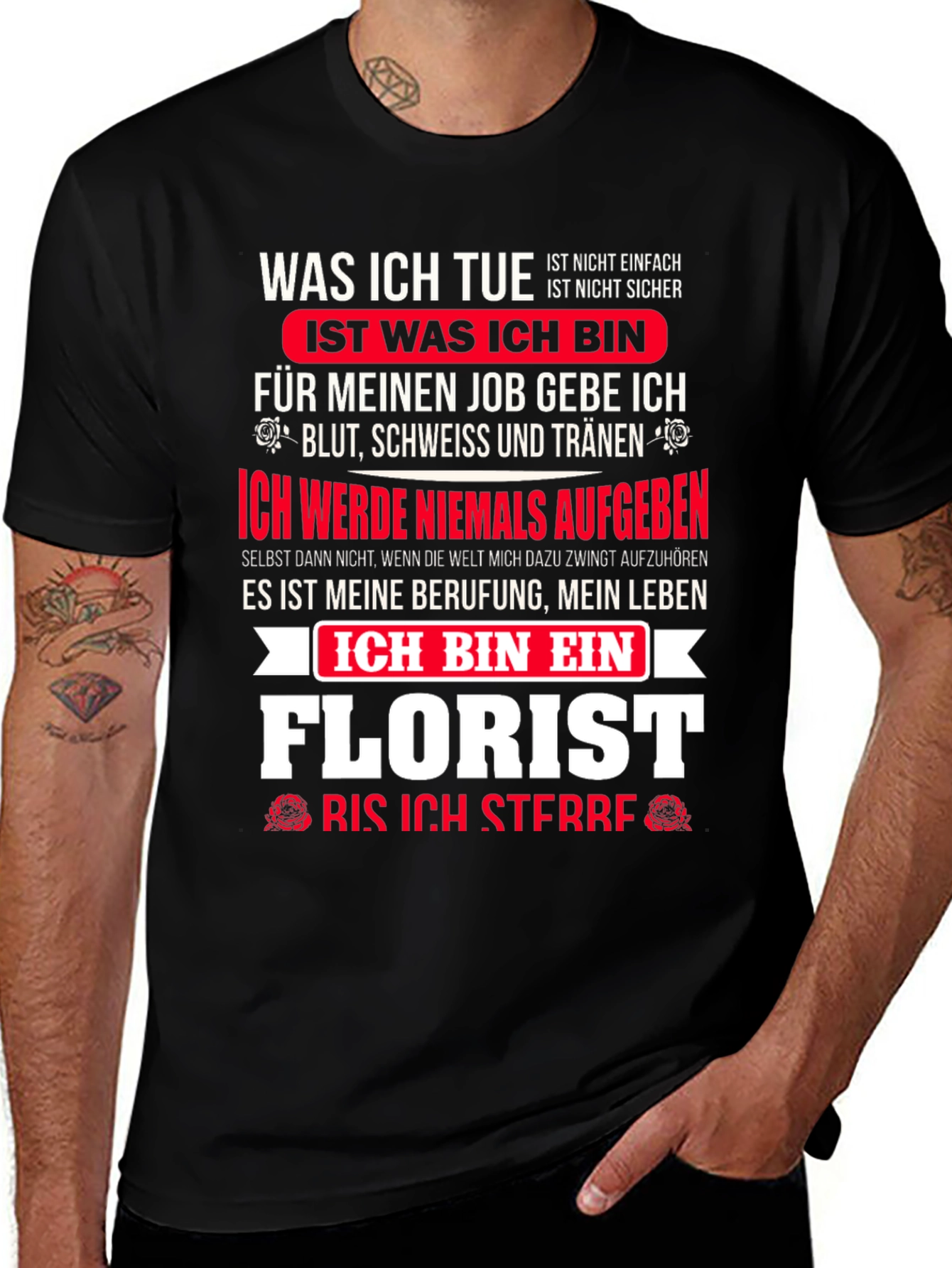 Variant 14 of Florist T-Shirt - My Life, My Job!
