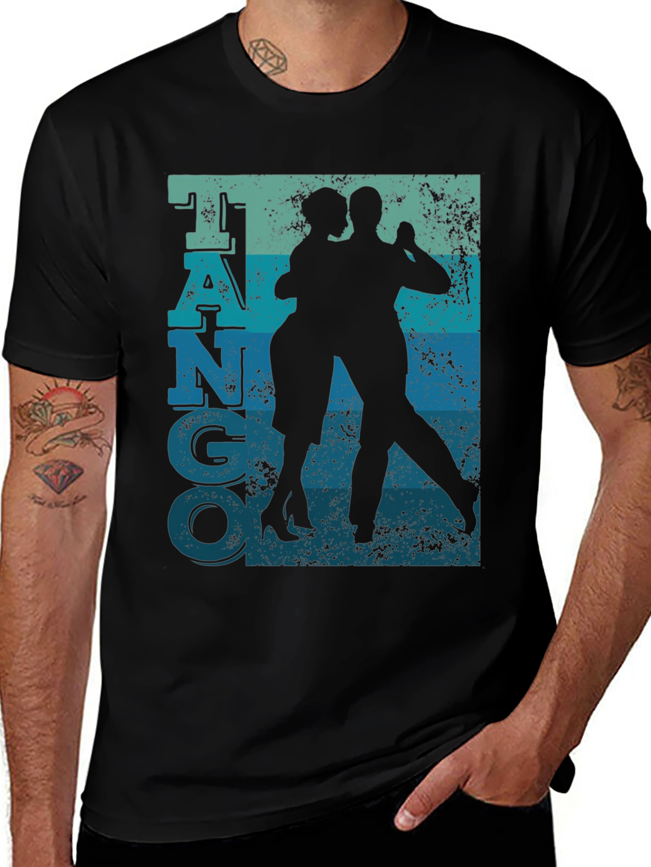 Variant 6 of Tango Dance Graphic Tee - Retro Style Shirt