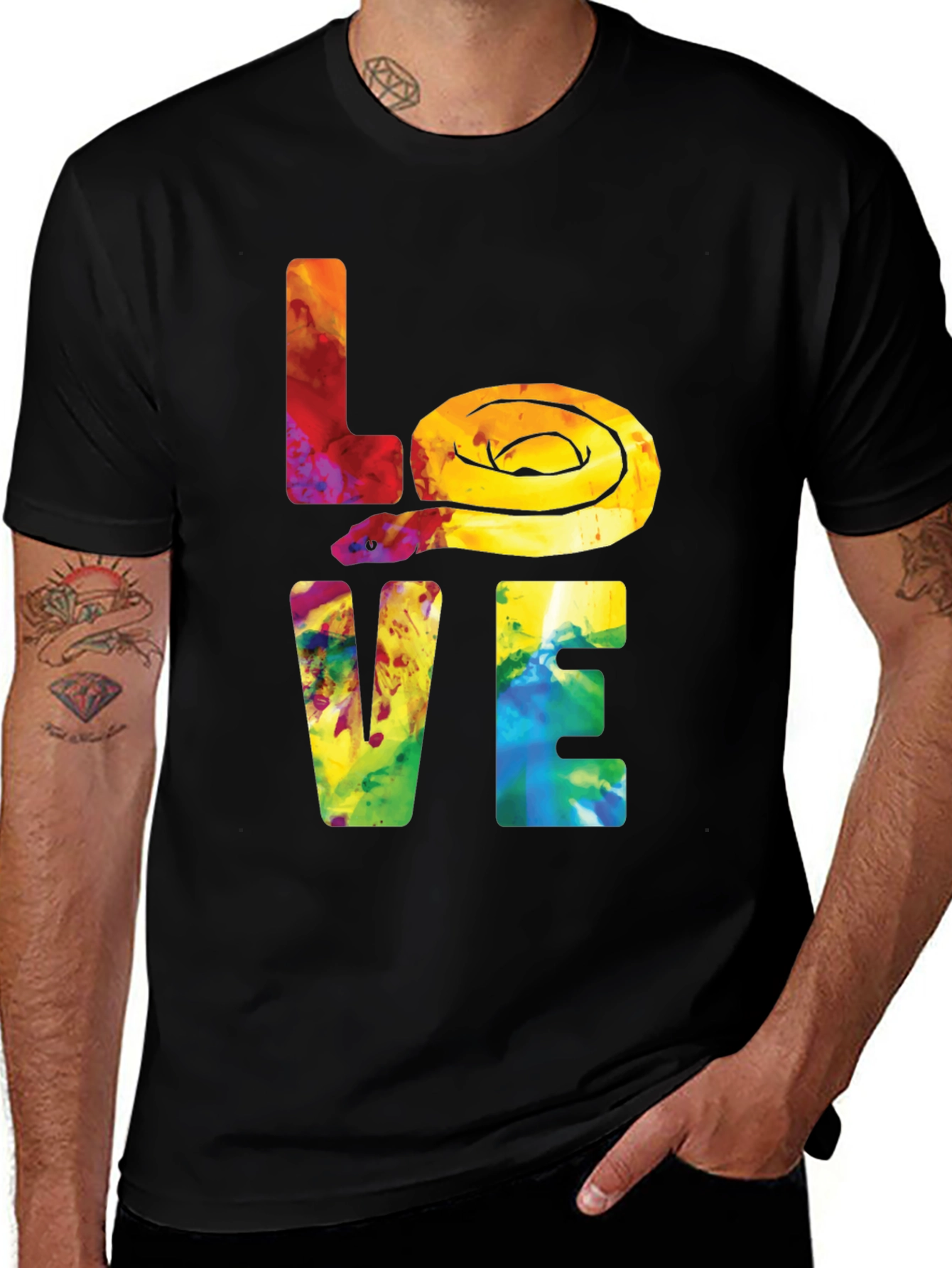Variant 19 of Snake Love Graphic Tee