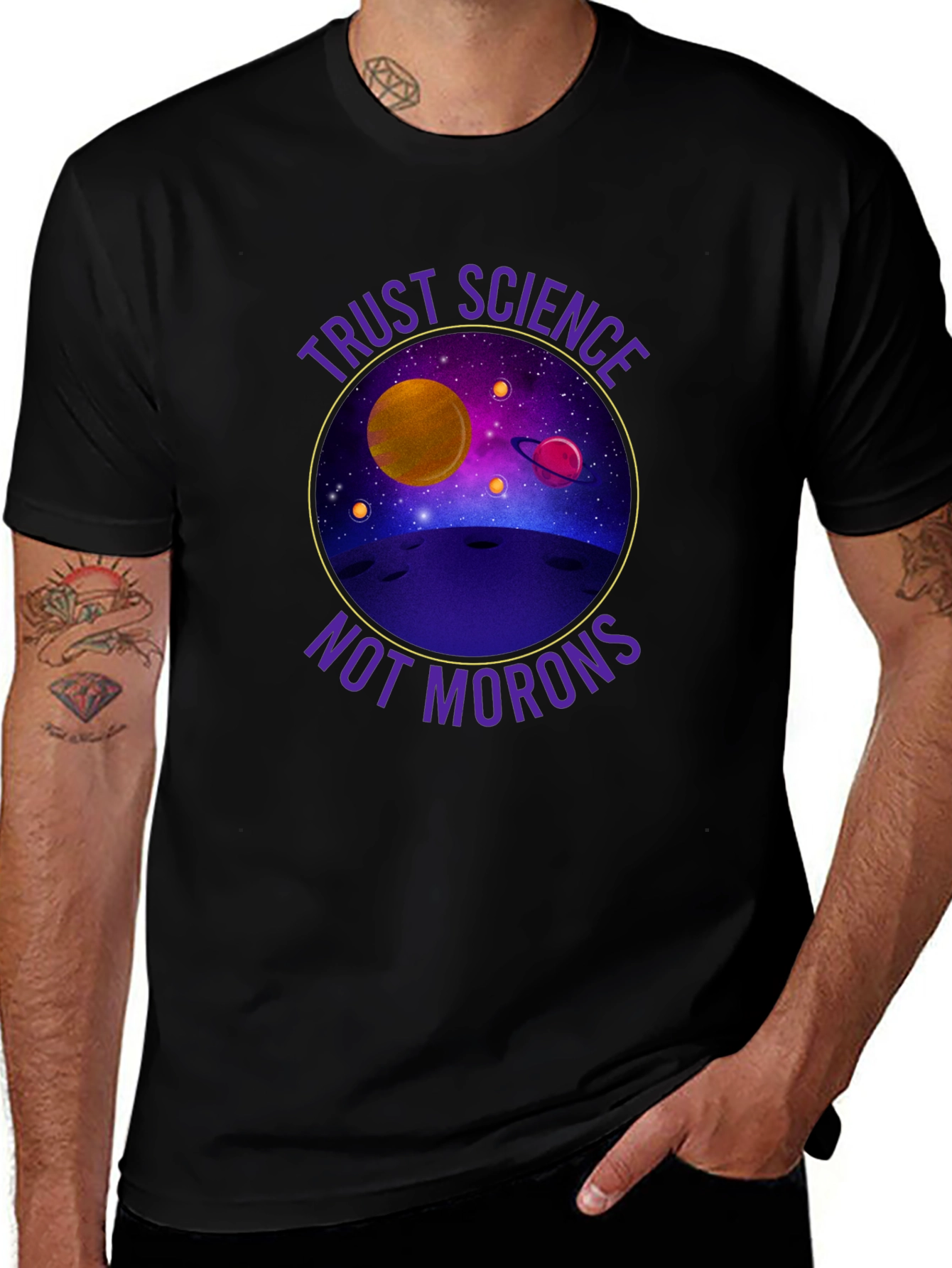 Variant 17 of Trust Science Tee - Space Design
