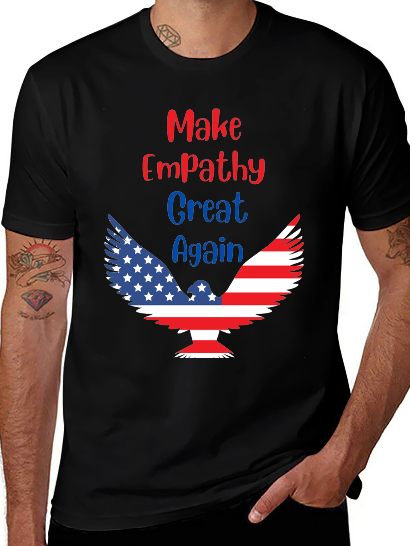 Variant 11 of Patriotic Eagle T-Shirt - Make Empathy Great Again!