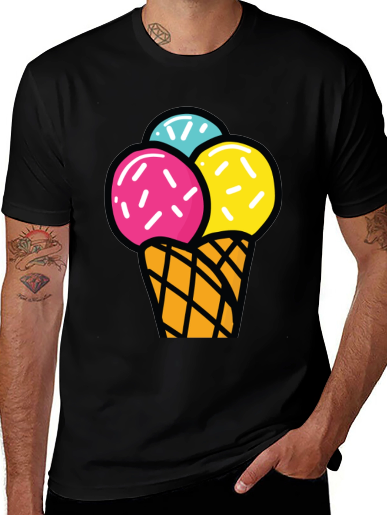 Variant 29 of Ice Cream Graphic T-Shirt - Fun Summer Style