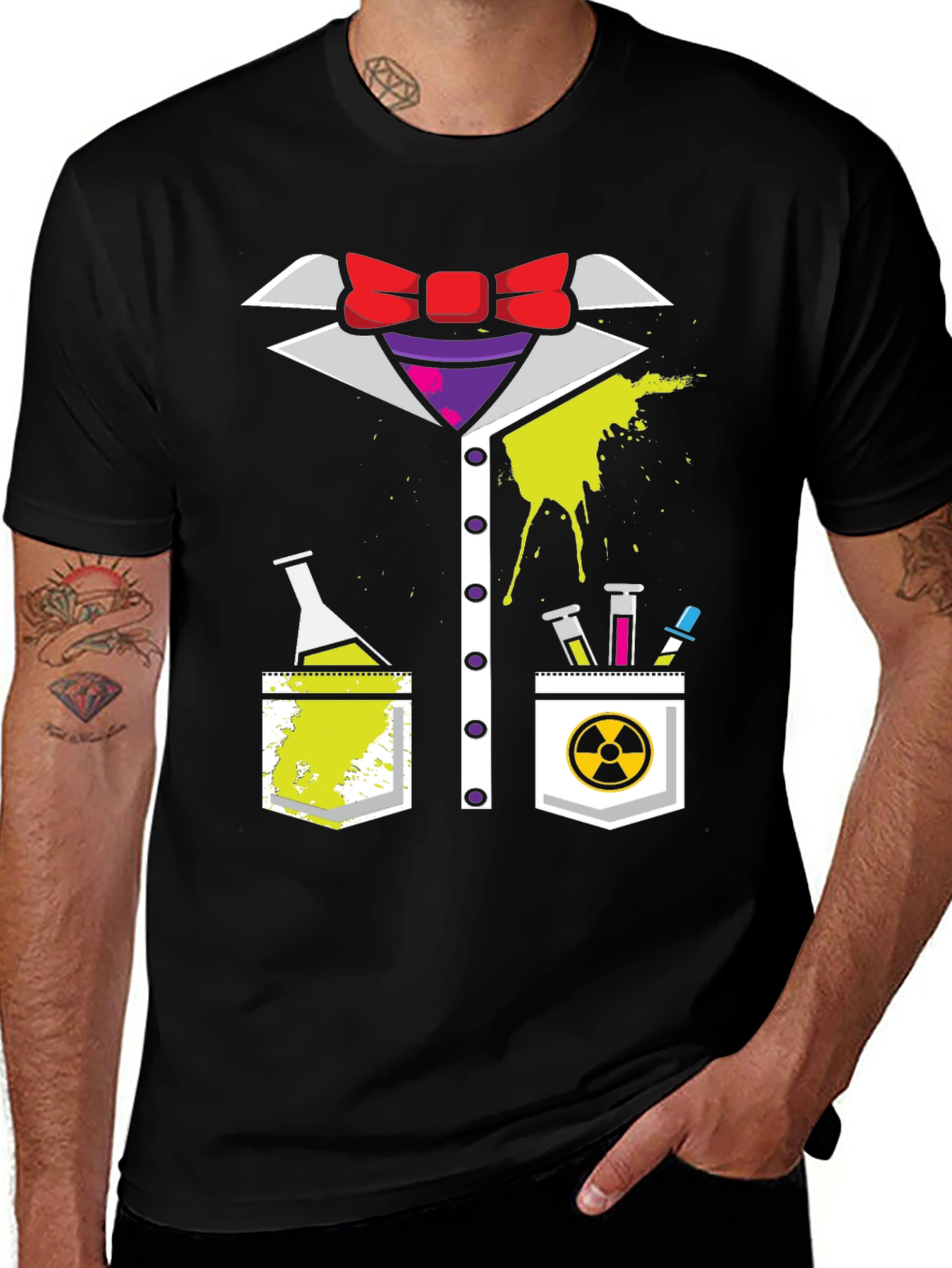 Variant 6 of Scientist Costume Graphic T-Shirt, Mad Scientist