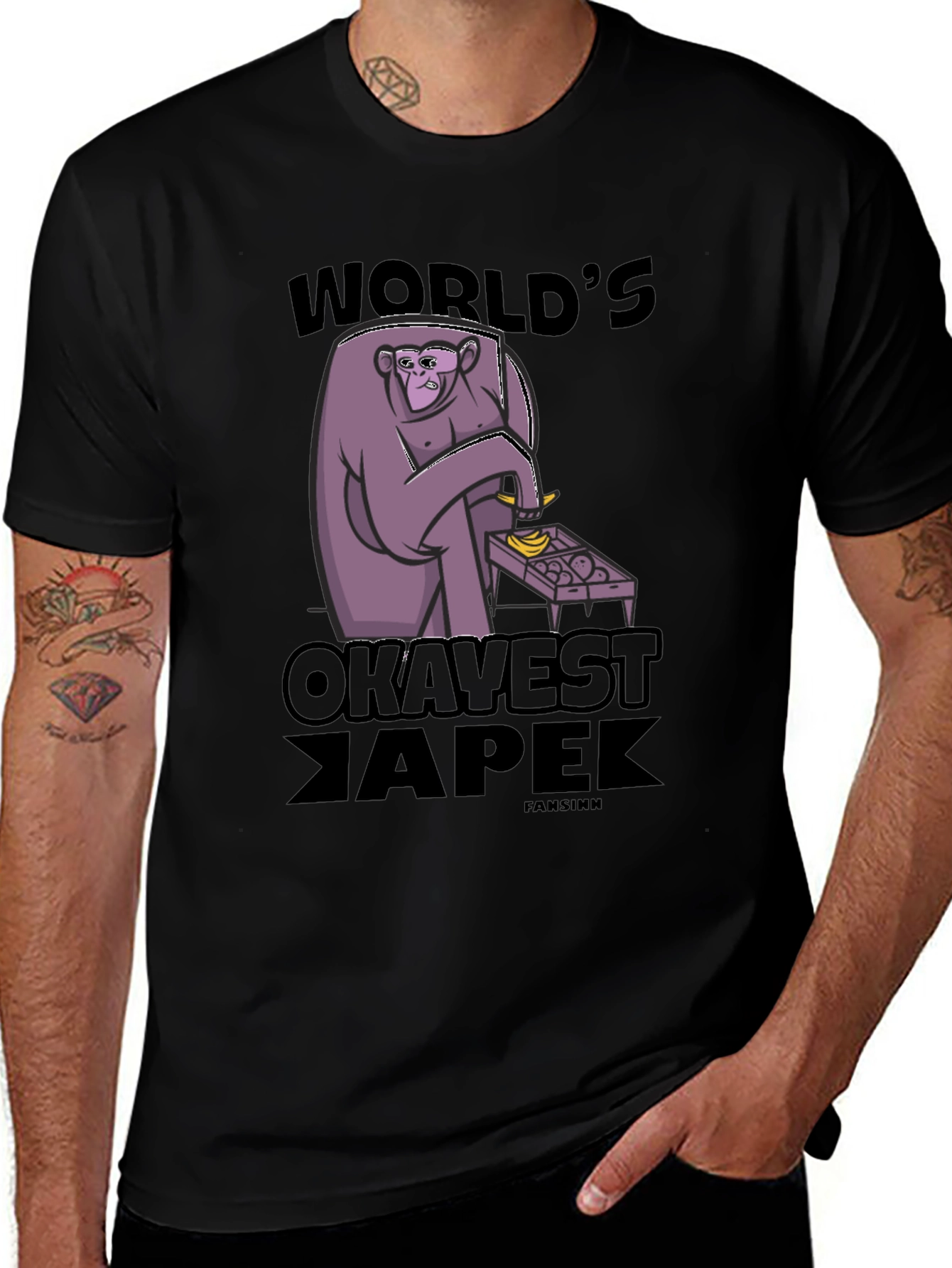 Variant 8 of World's Okayest Ape T-Shirt