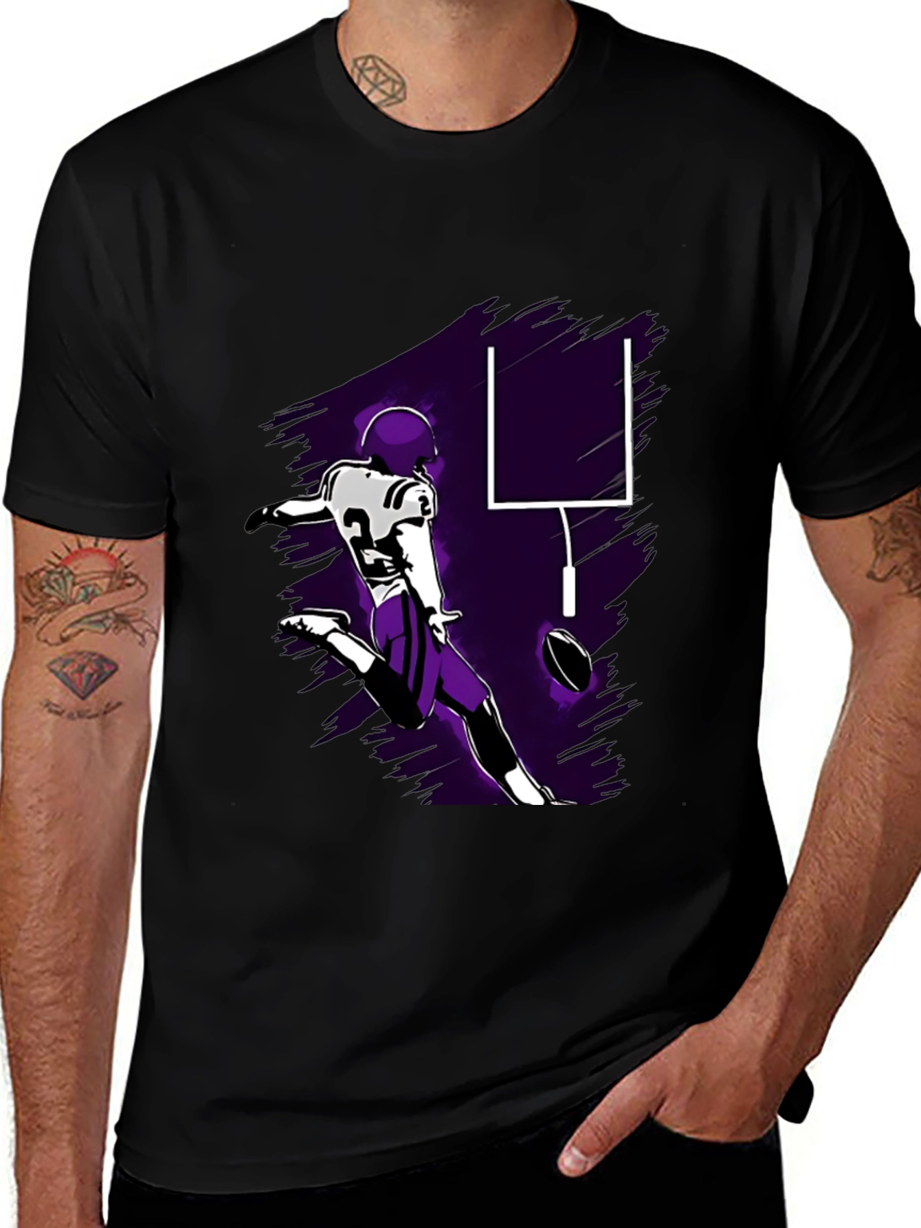 Football Kick T-Shirt - Touchdown Style!