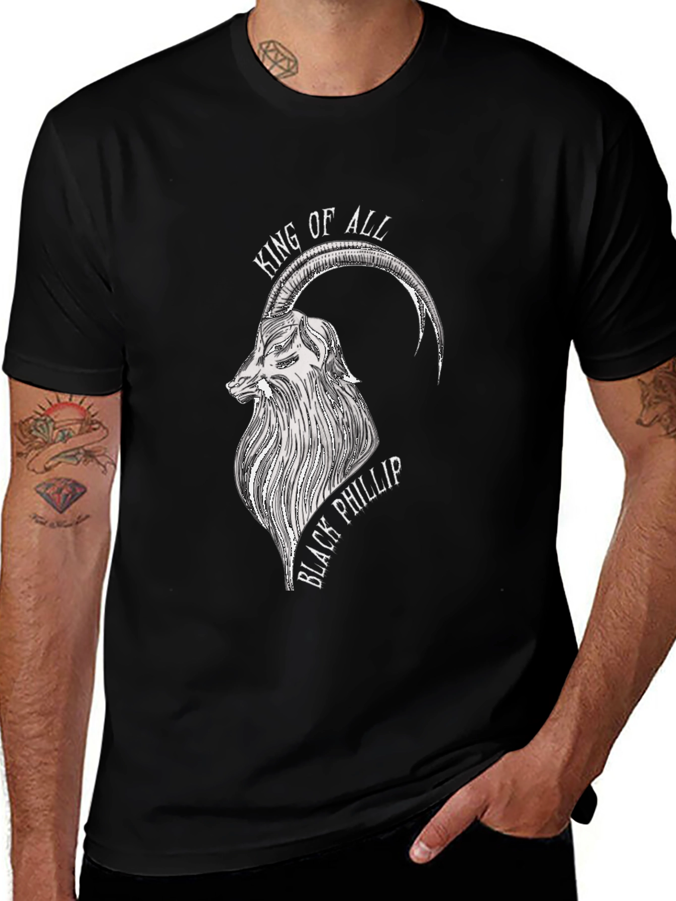 Black Phillip Goat Graphic Tee