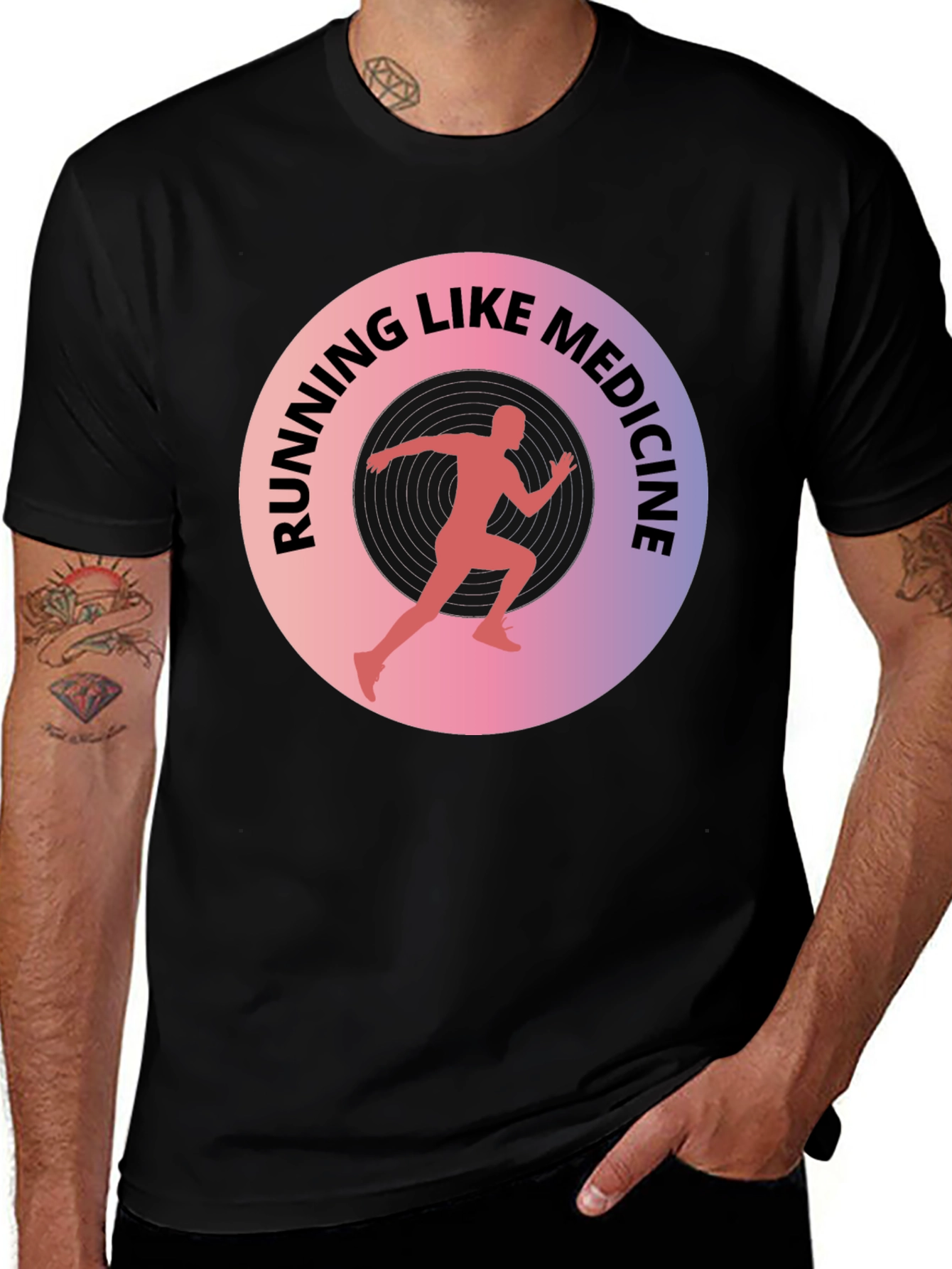 Variant 4 of Running Like Medicine T-Shirt