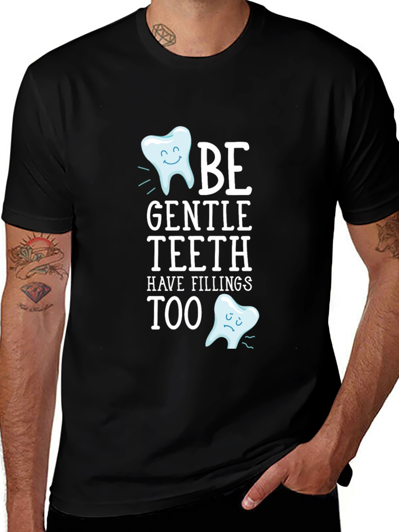Variant 7 of Be Gentle Teeth T-Shirt - Funny Dentist Tee