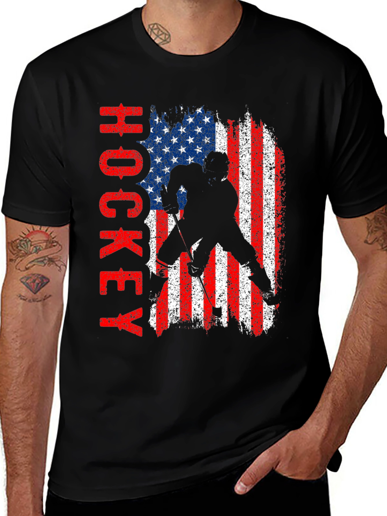 American Hockey Flag T-Shirt