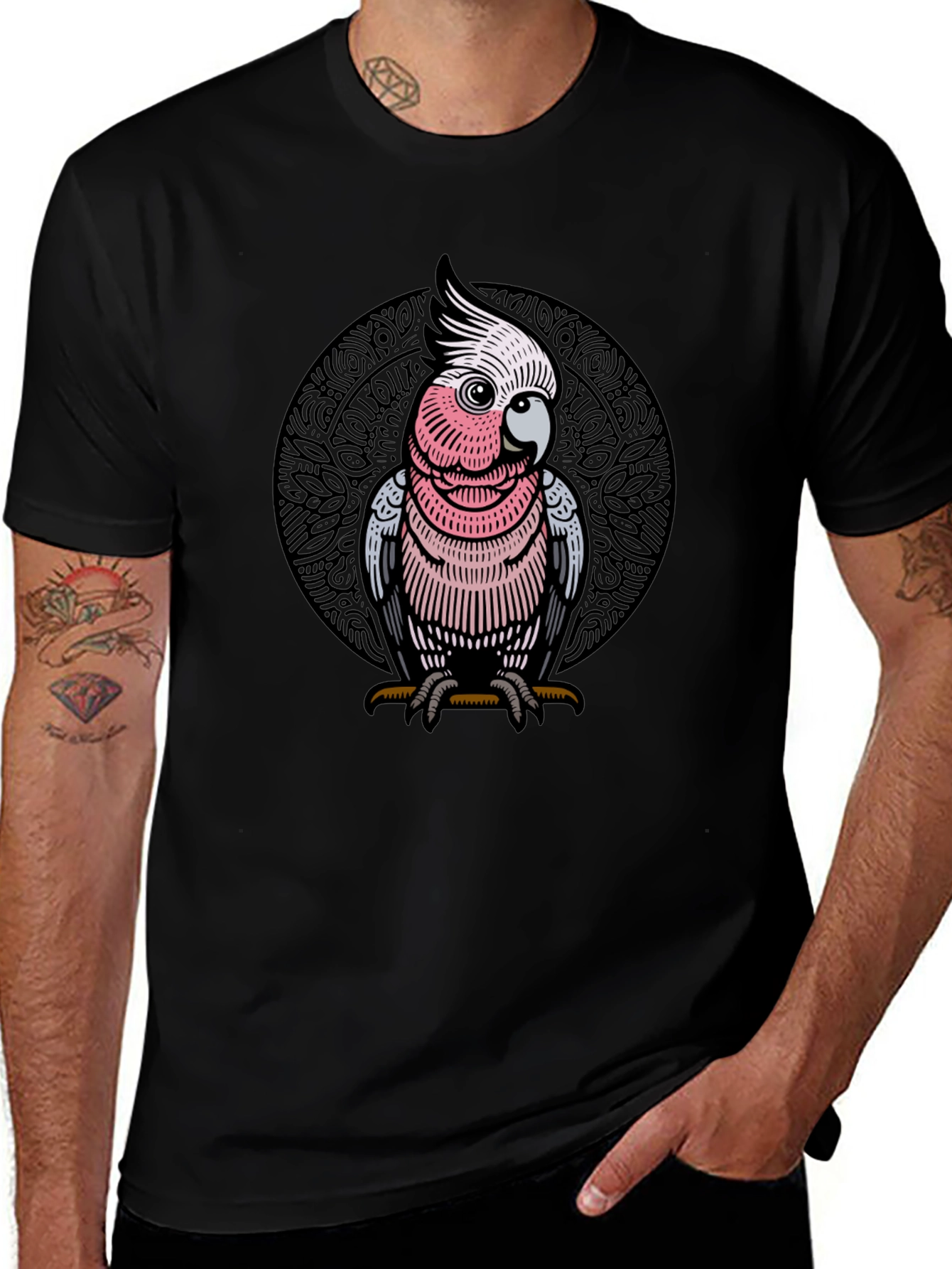 Variant 30 of Pink Cockatoo Graphic Tee