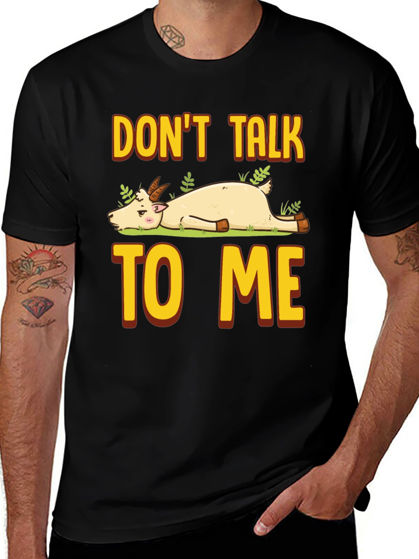 Variant 23 of Don't Talk To Me Goat Graphic T-Shirt