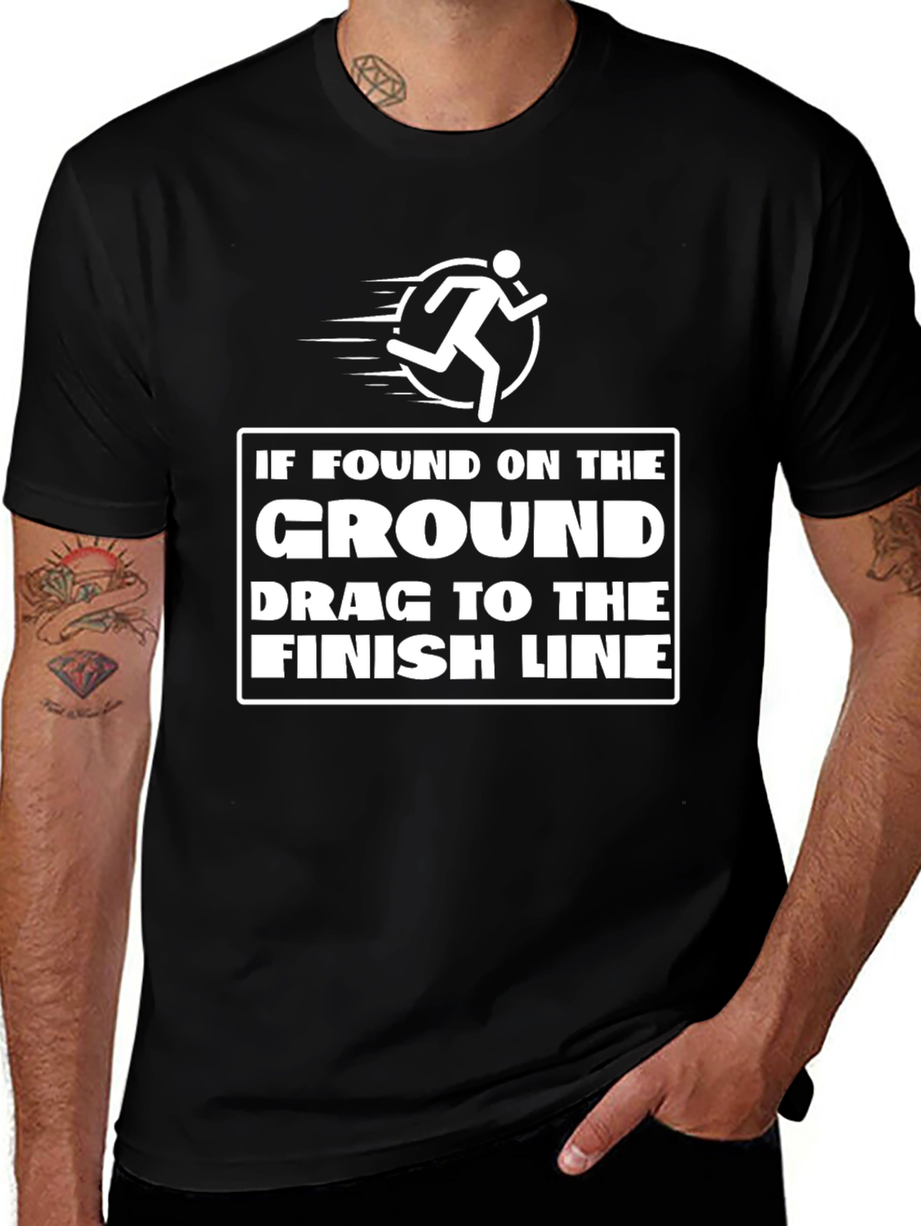 Variant 10 of Funny Running T-Shirt: If Found on the Ground