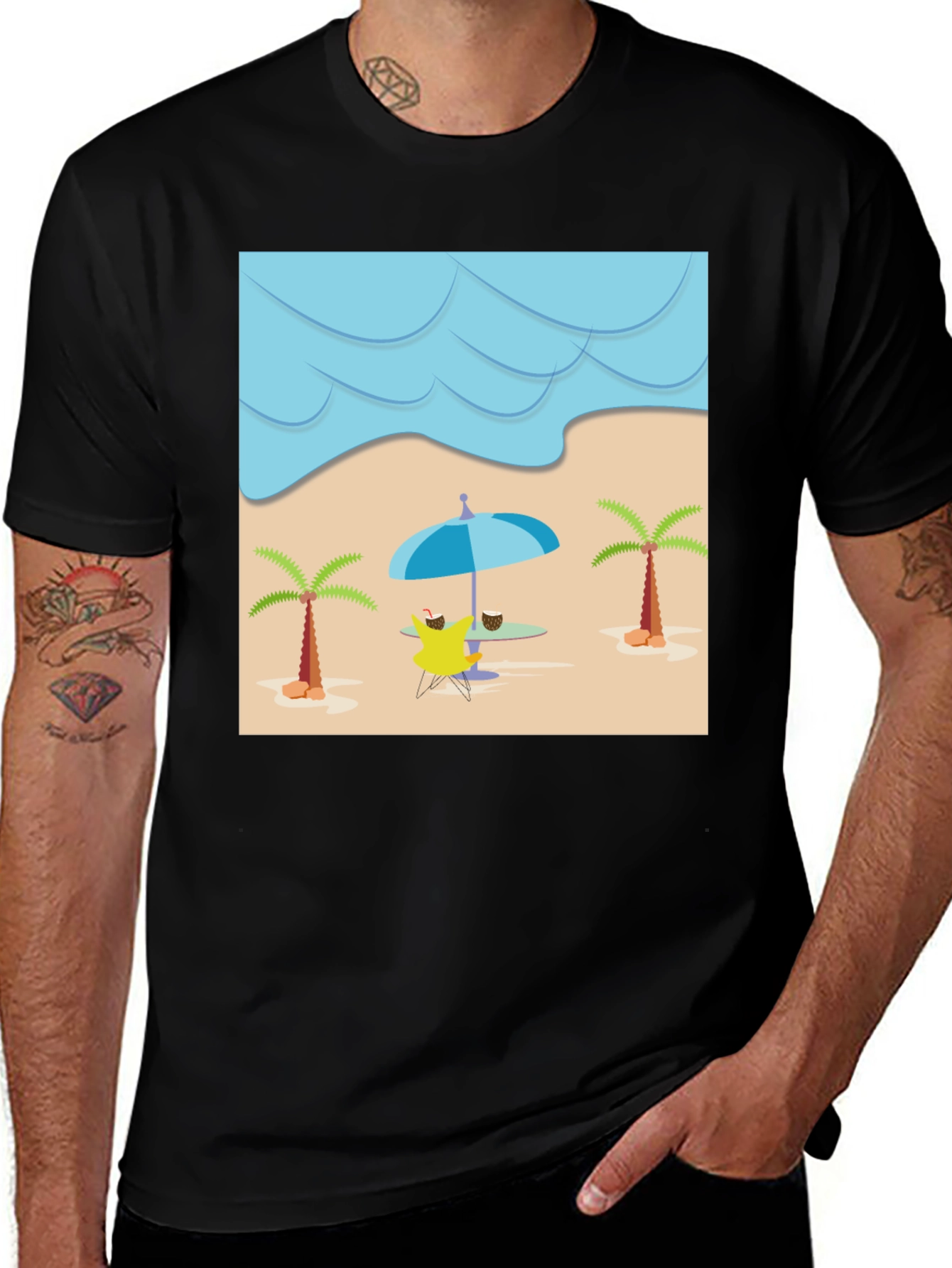 Variant 28 of Beach Star T-Shirt: Relaxed Coastal Vibes
