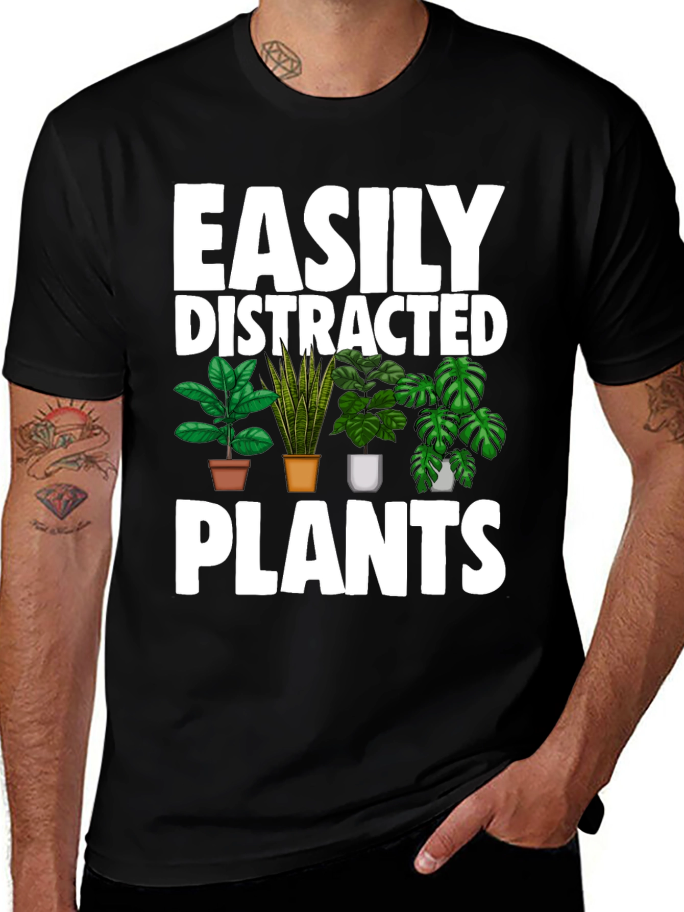 Easily Distracted By Plants Graphic Tee