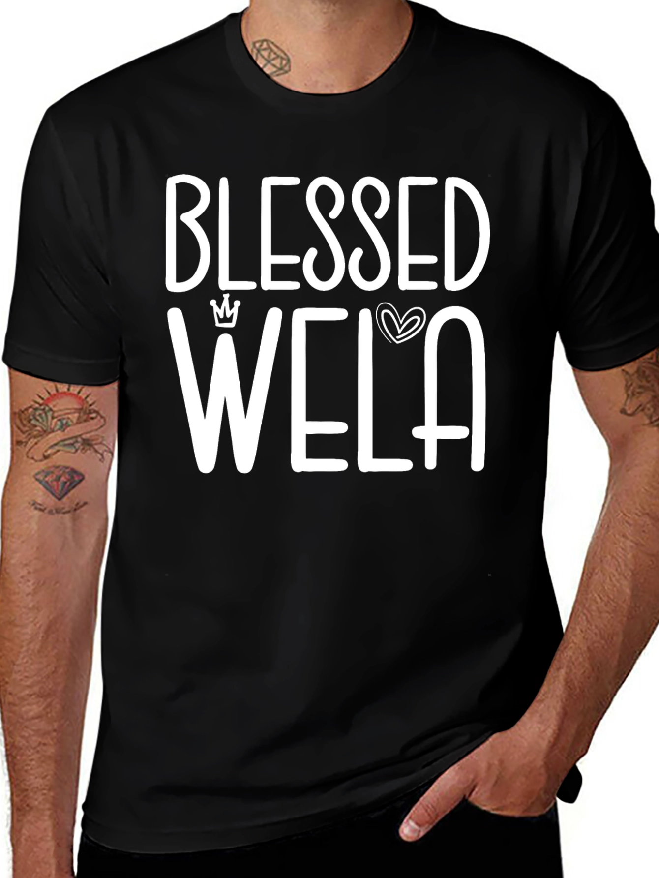 Variant 11 of Blessed Wela T-Shirt - Stylish Graphic Tee