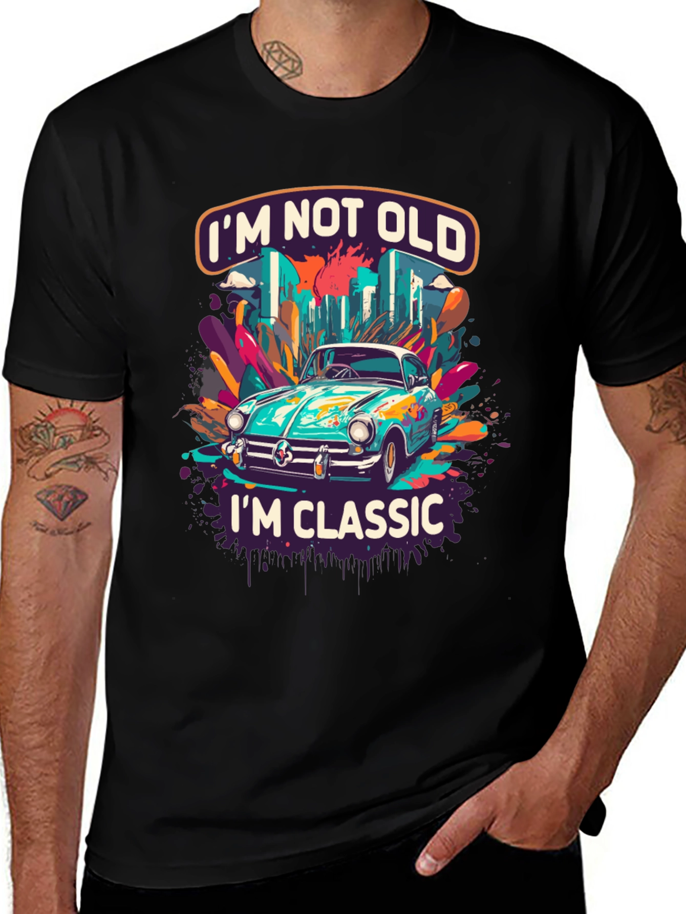 Variant 11 of Classic Car T-Shirt: I'm Not Old, I'm Classic Tee