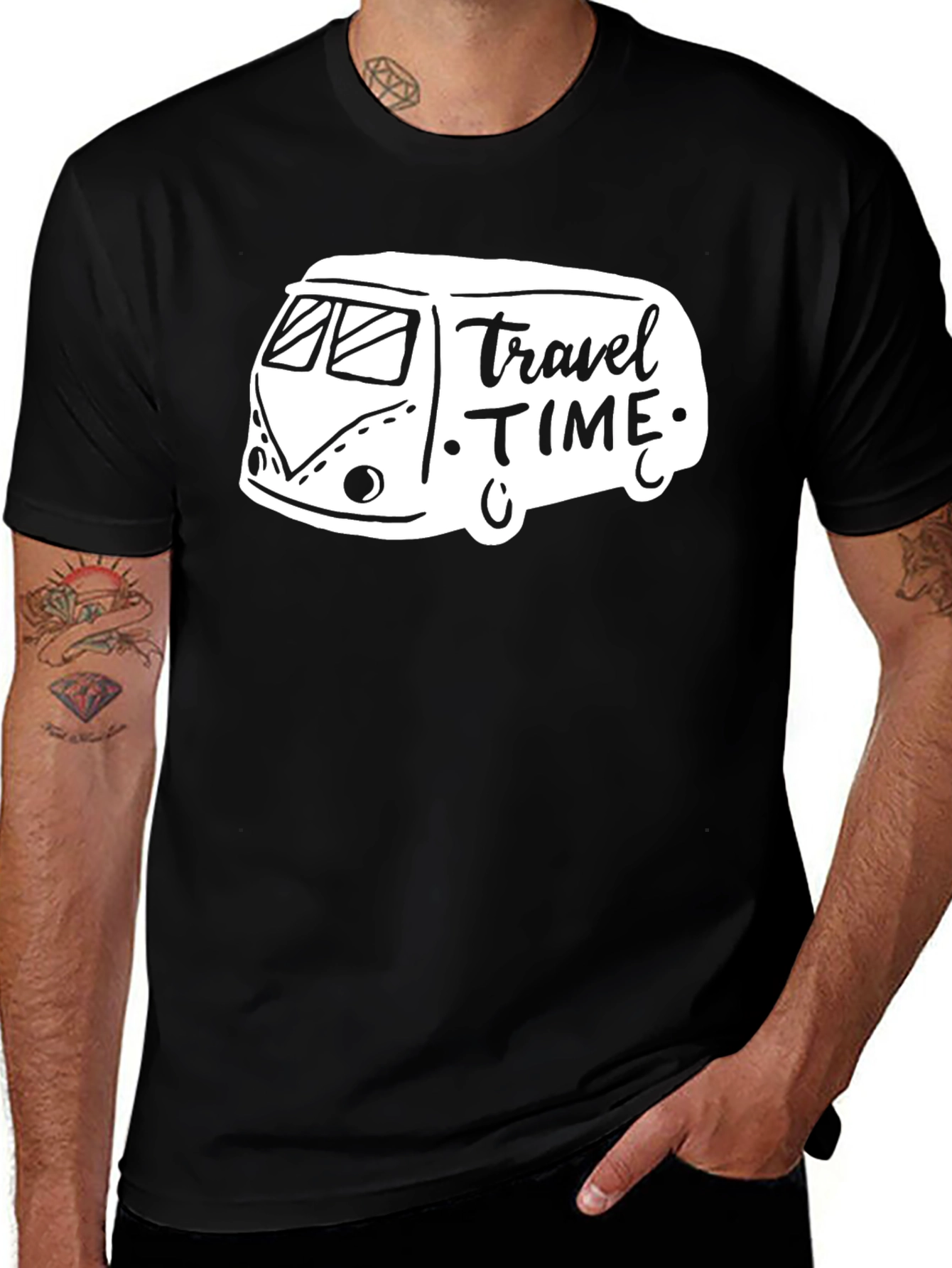 Variant 19 of Travel Time Van Graphic T-Shirt