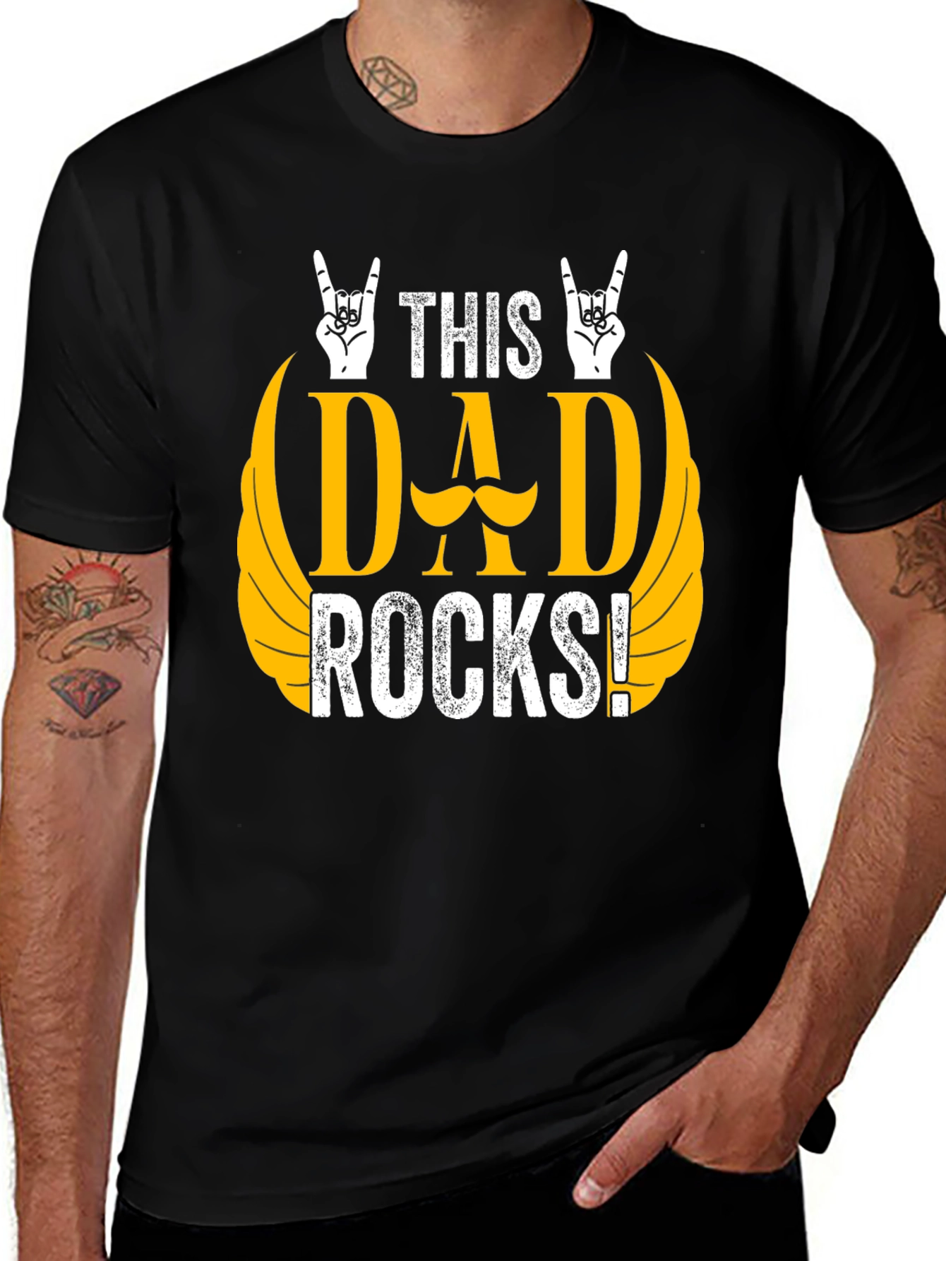 This Dad Rocks T-Shirt - Cool Father's Day Gift