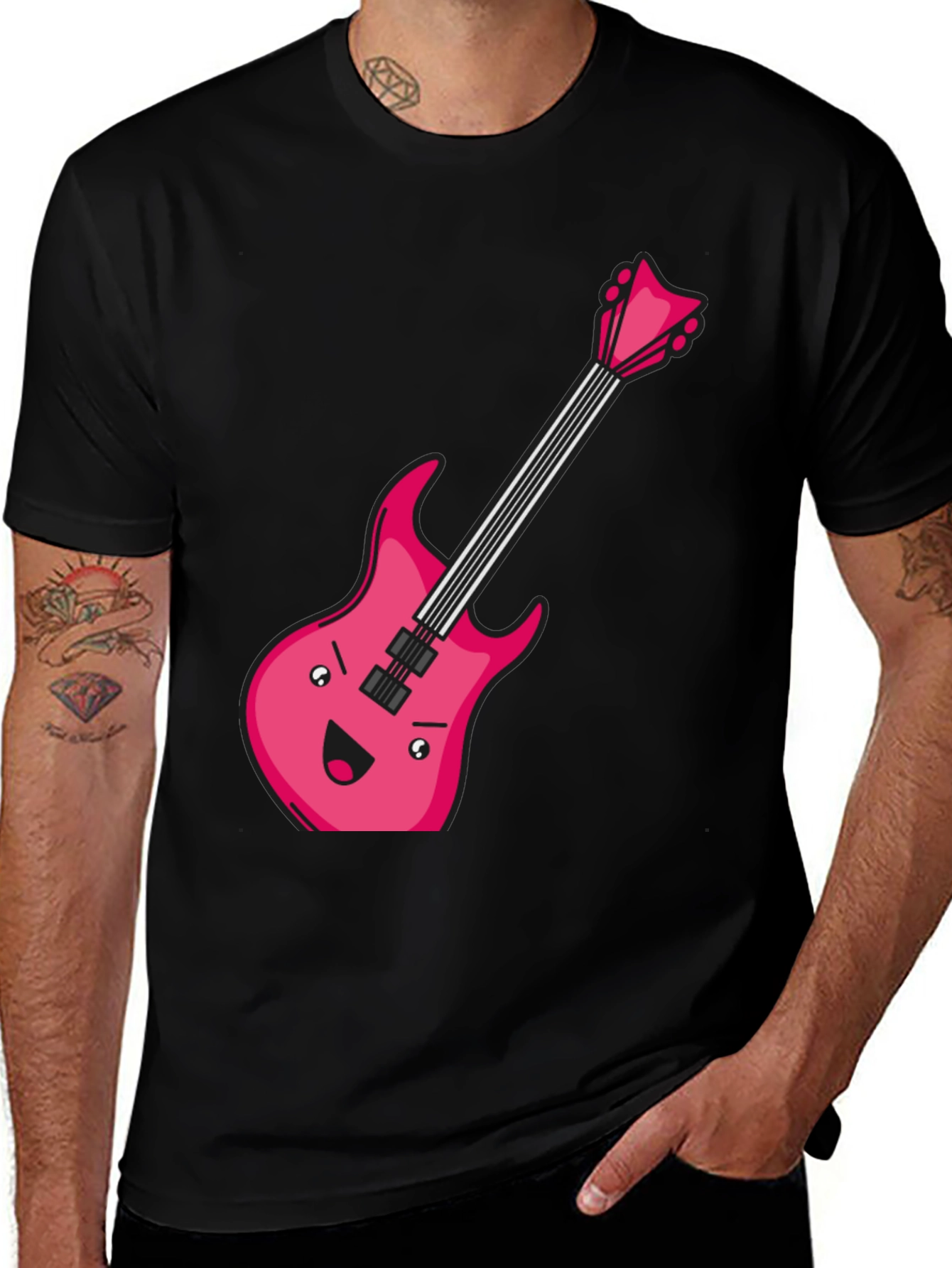 Variant 3 of Funny Electric Guitar Graphic T-Shirt