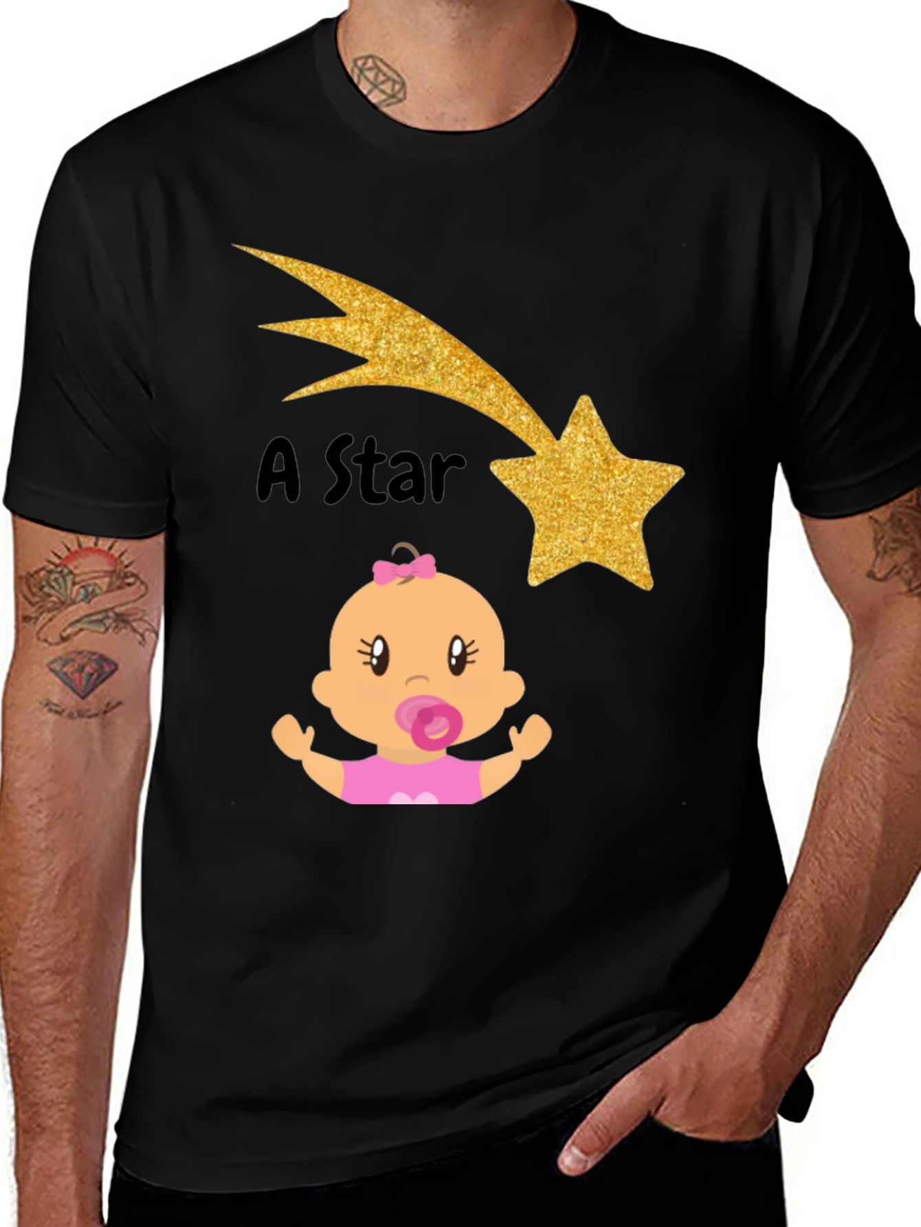 Variant 26 of A Star is Born Baby Shower T-Shirt