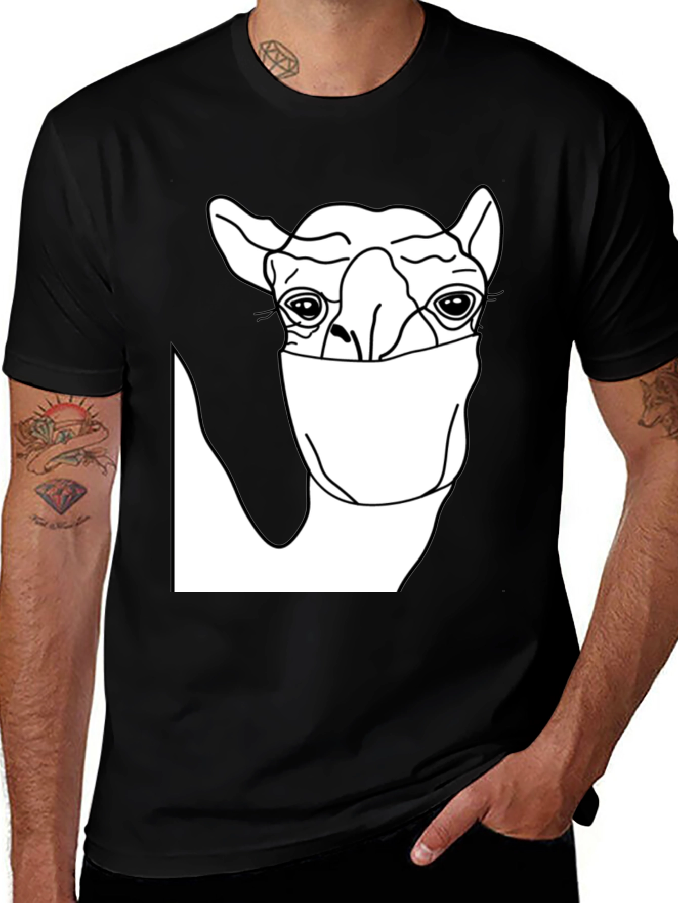 Camel Face Mask T-Shirt - Unisex