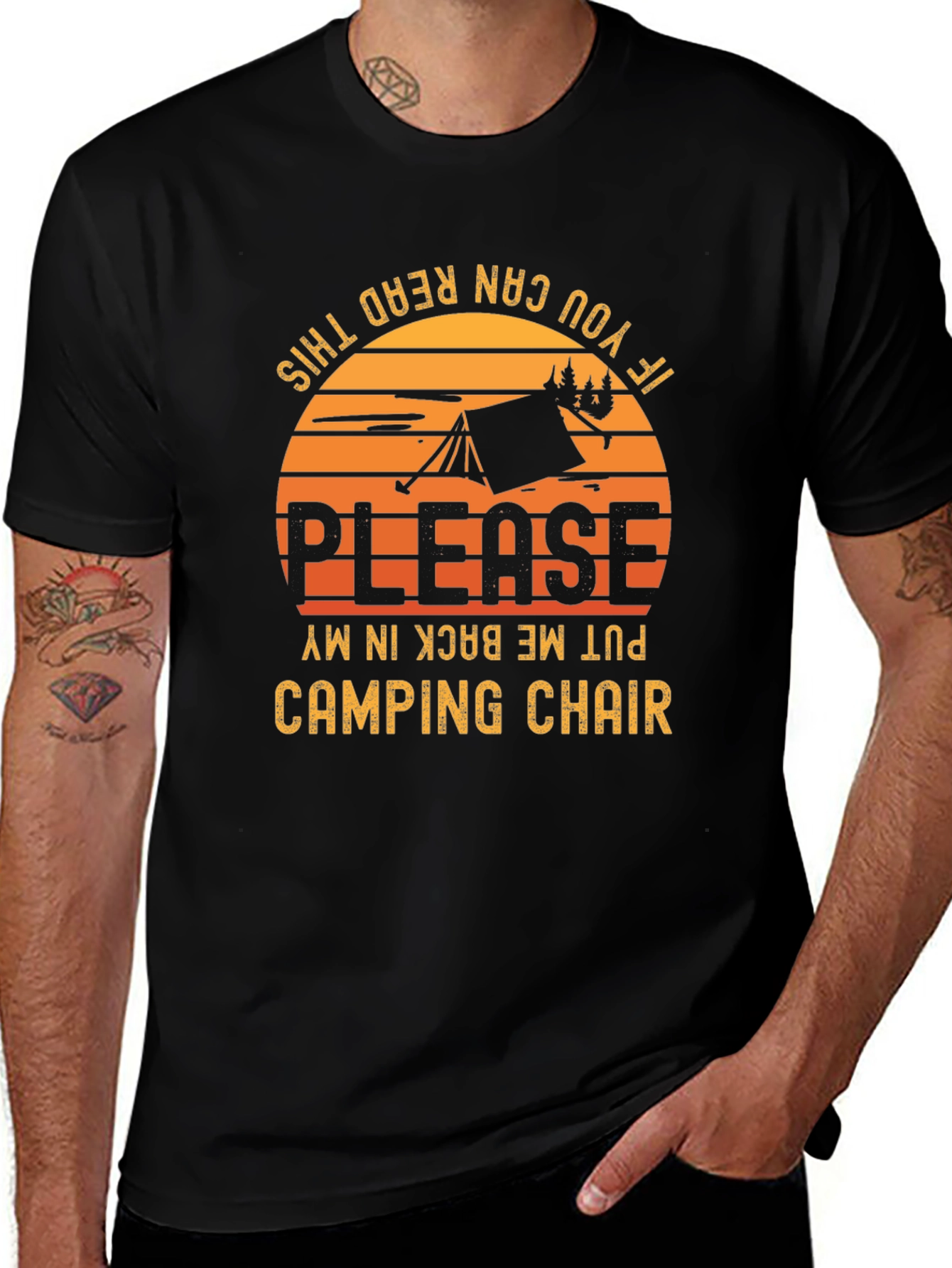 Variant 19 of Camping Chair T-Shirt - Funny Camping Shirt