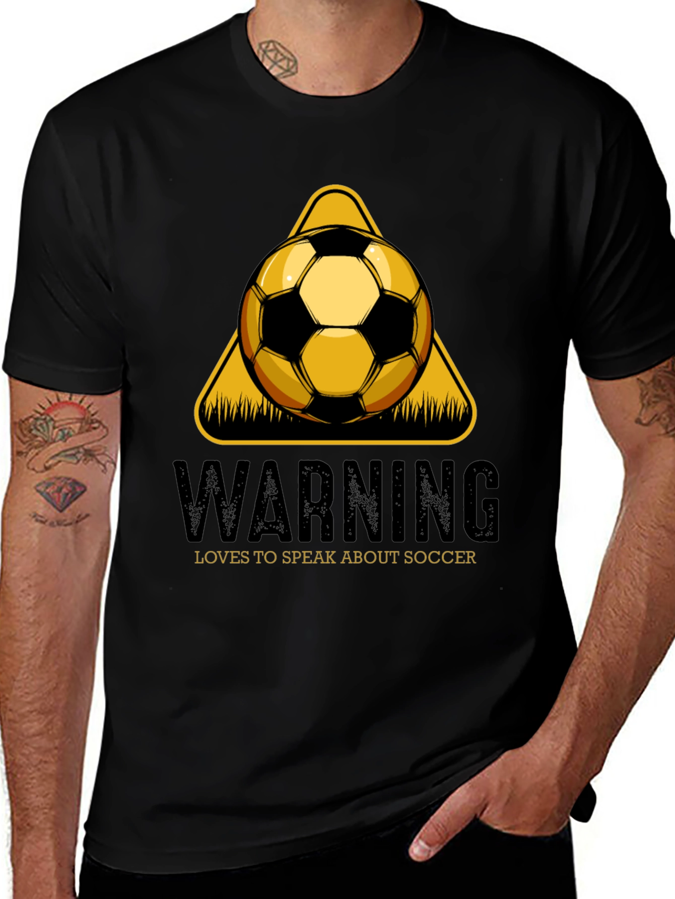 Variant 9 of Warning Soccer Graphic T-Shirt