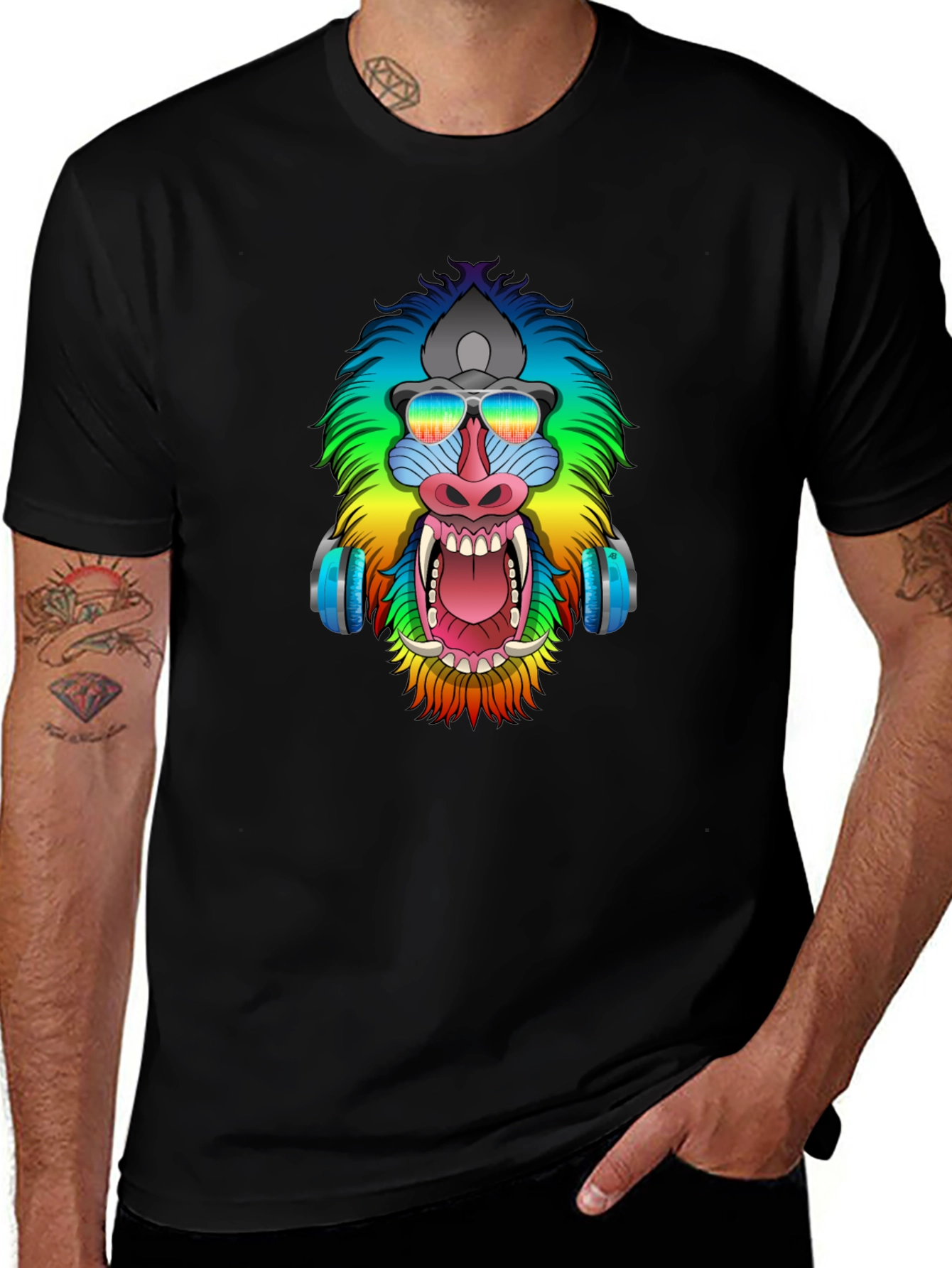 Variant 18 of Rainbow Ape Graphic Tee