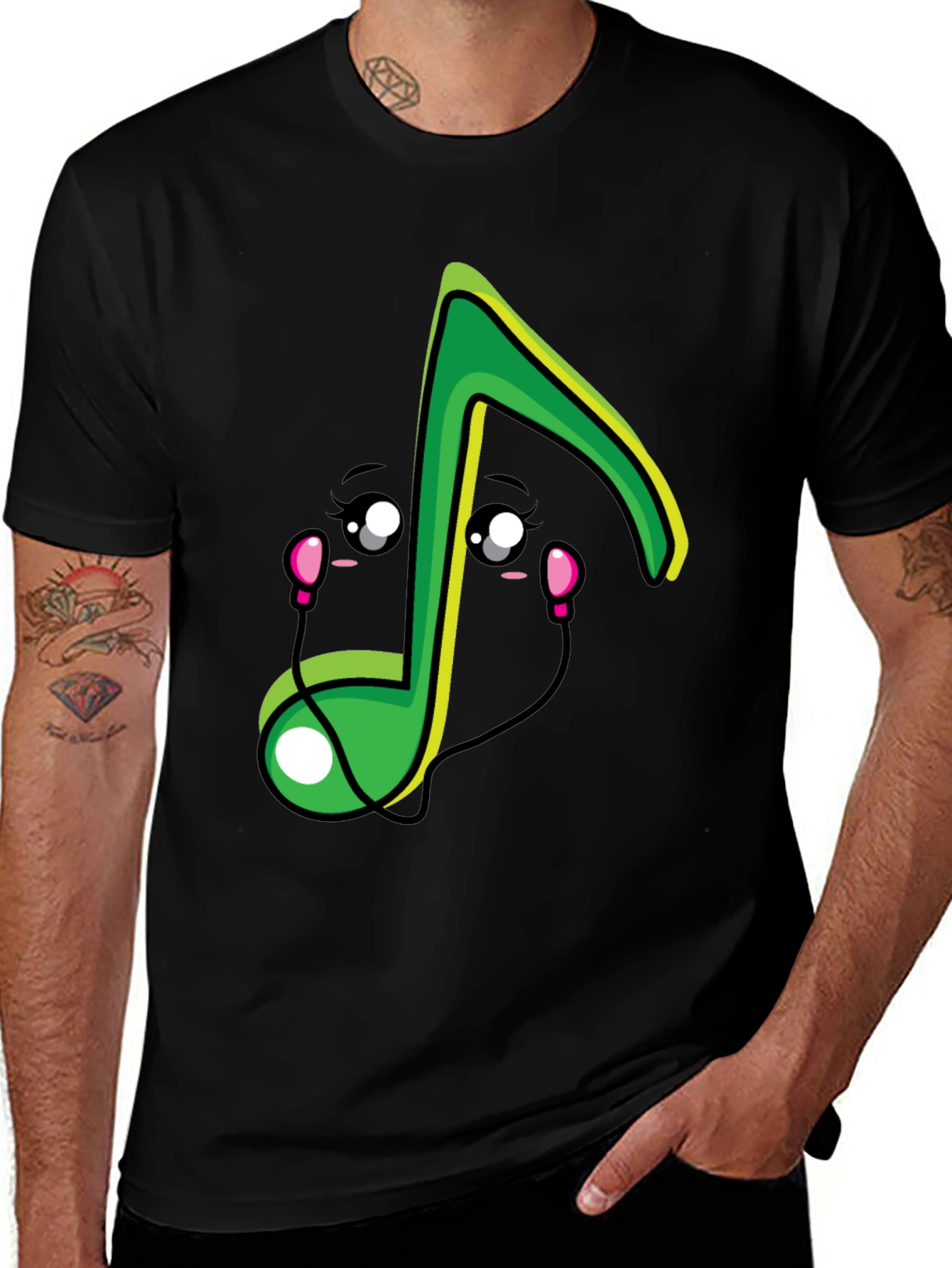 Variant 21 of Cute Musical Note Graphic T-Shirt