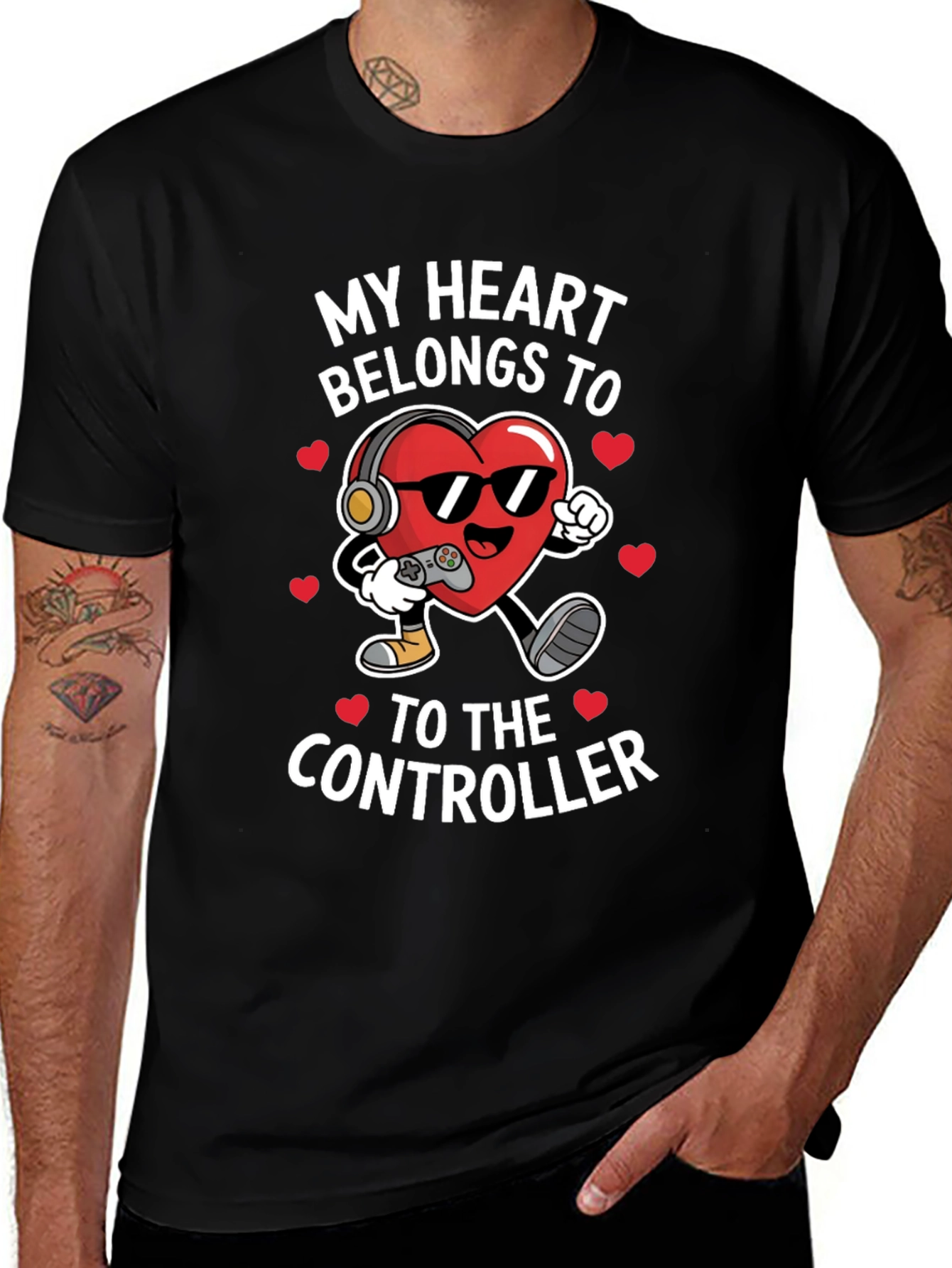 Variant 27 of Gamer Heart T-Shirt - Controller Love