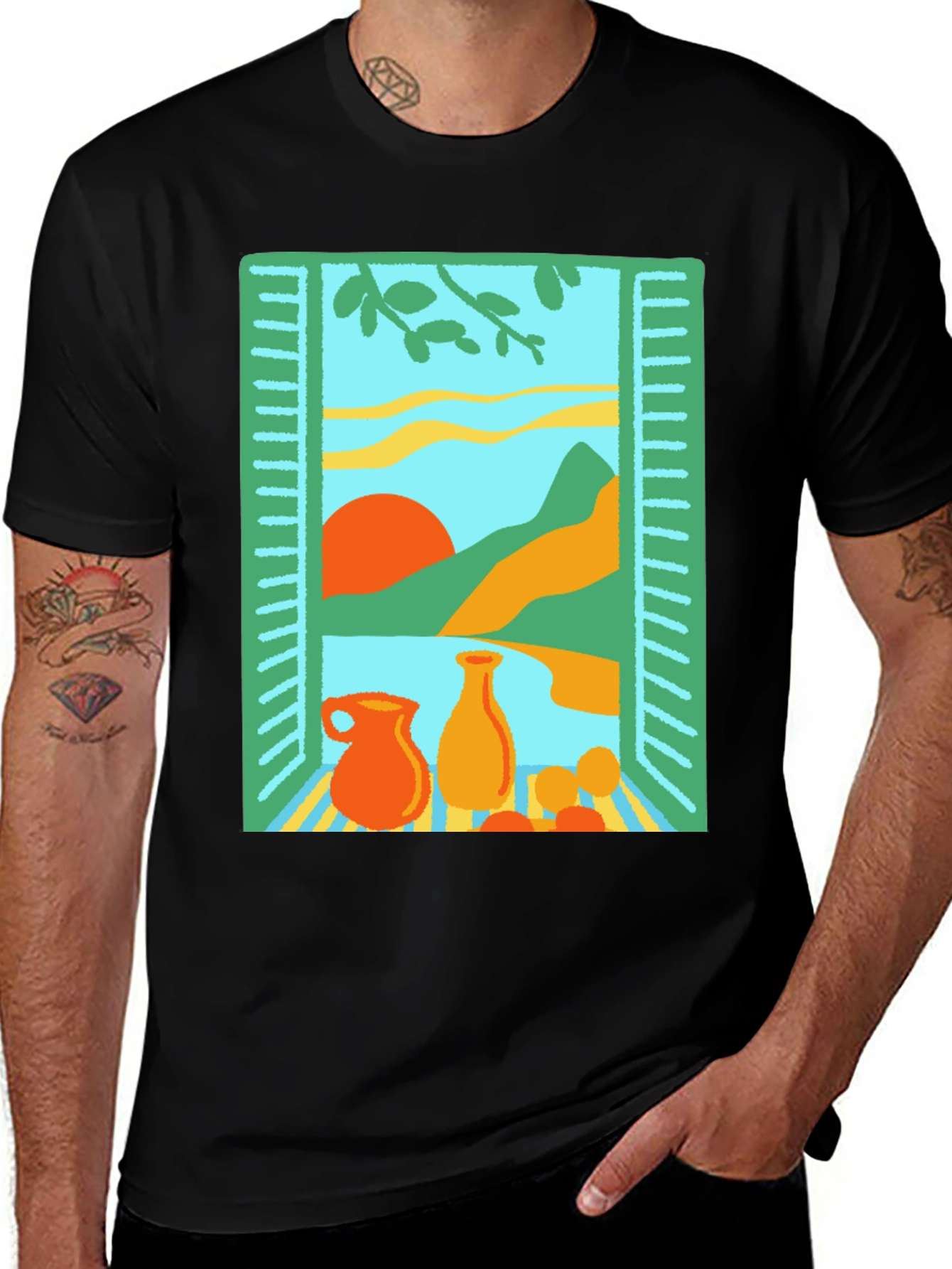 Variant 25 of Artistic Window Still Life Graphic Tee