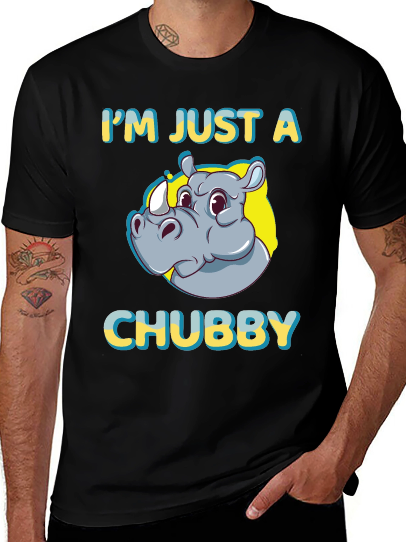 Variant 27 of I'm Just A Chubby Rhino T-Shirt