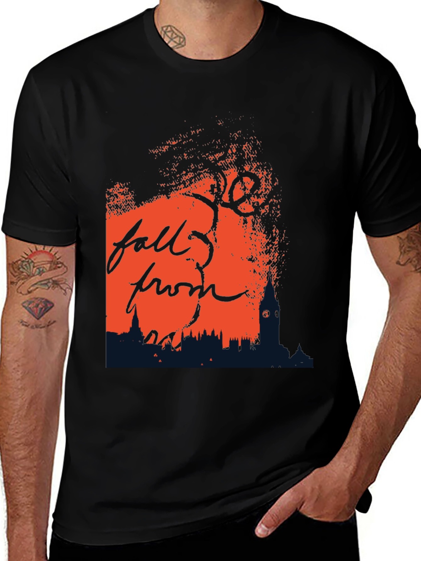 Variant 25 of Fall From Grace Graphic Tee - Trendy T-Shirt