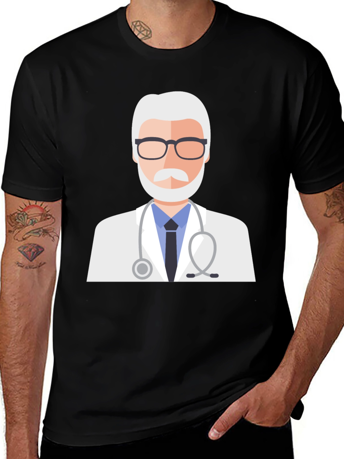 Variant 24 of Doctor Graphic Tee - Medical Professional T-Shirt