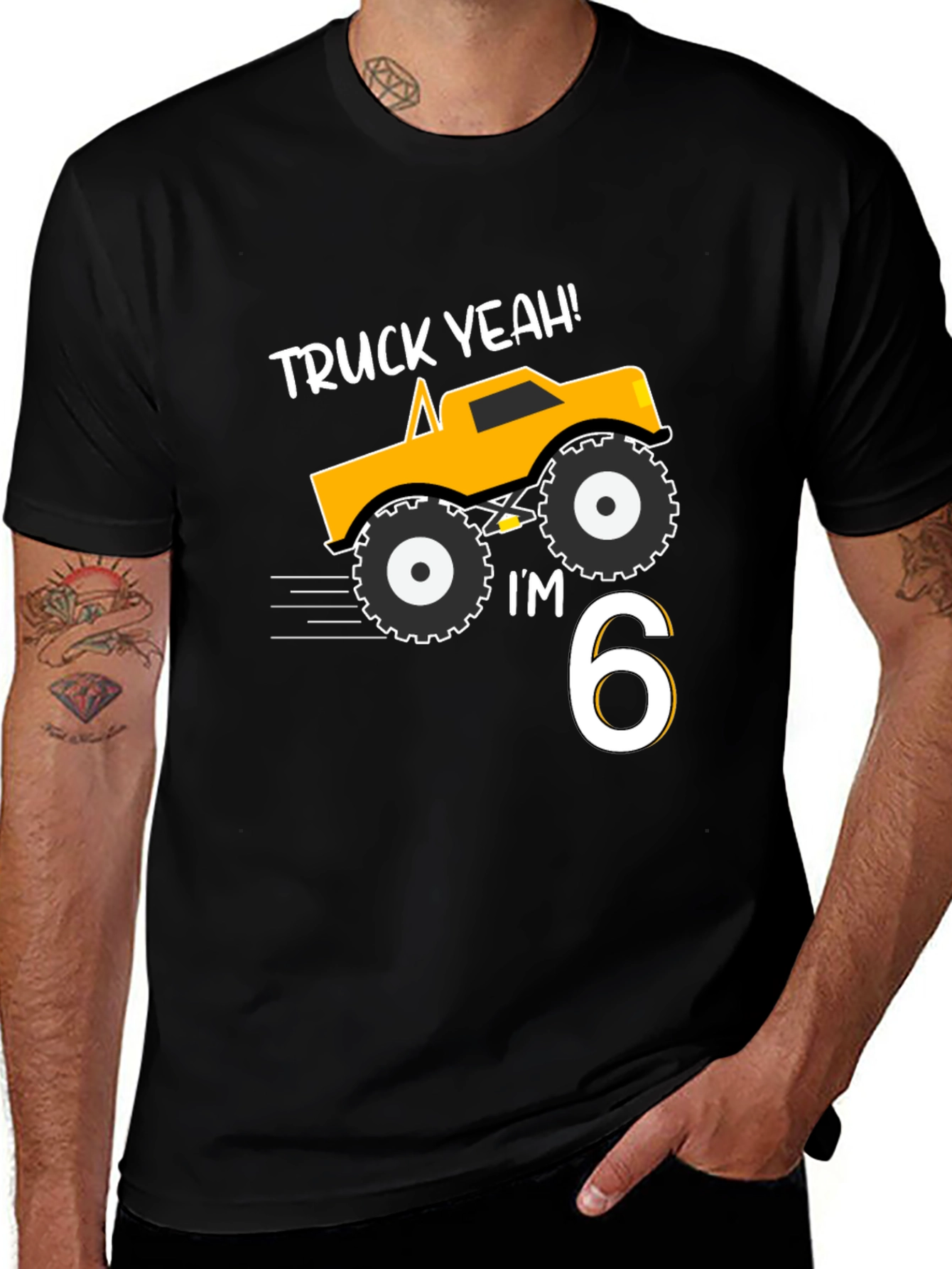Truck Yeah! 6th Birthday Boy T-Shirt